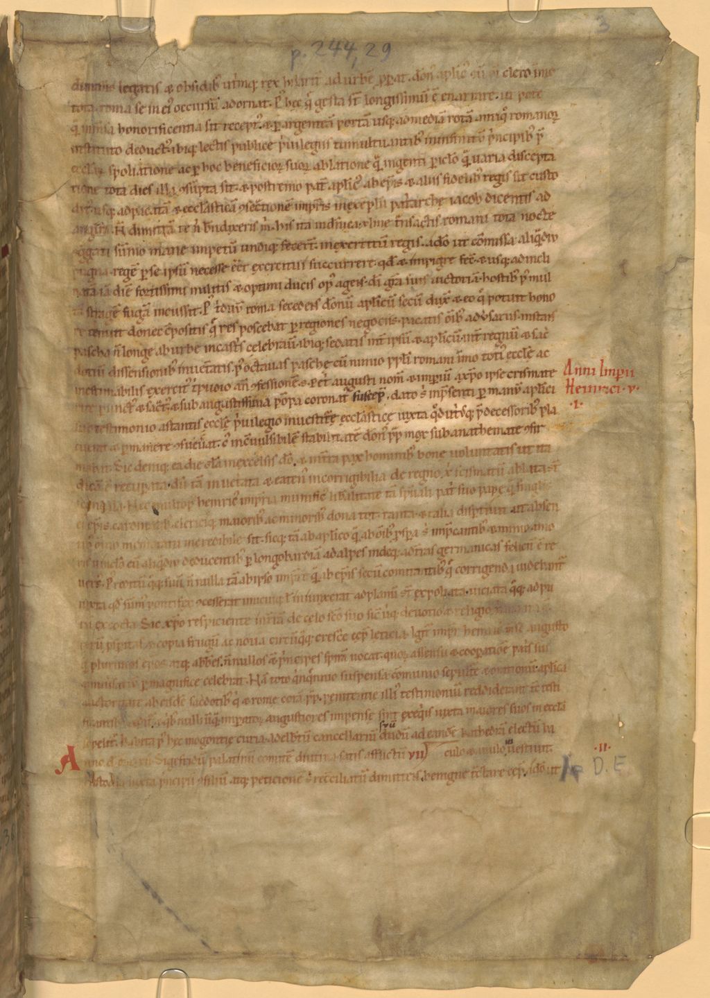 Cover of Chronicon (zu den Jahren 1104, 1105, 1111 und 1112) - BSB Clm 29852