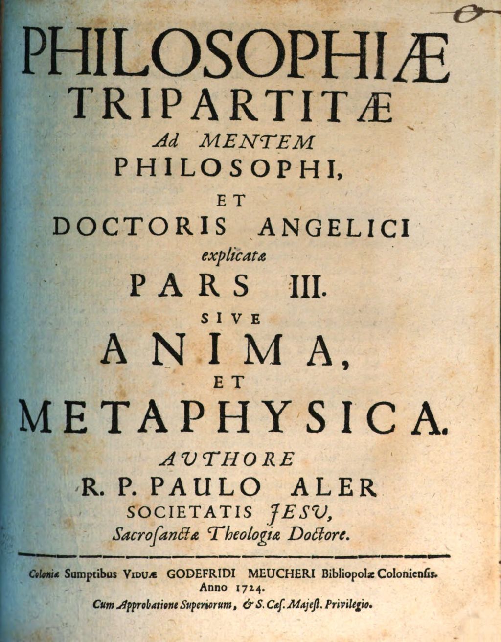Cover of Philosophia Tripartita