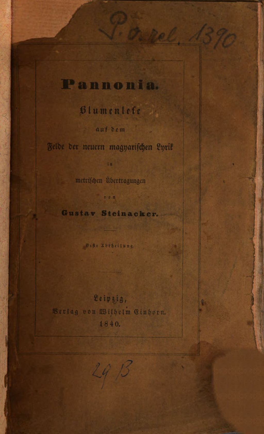 Cover of Pannonia