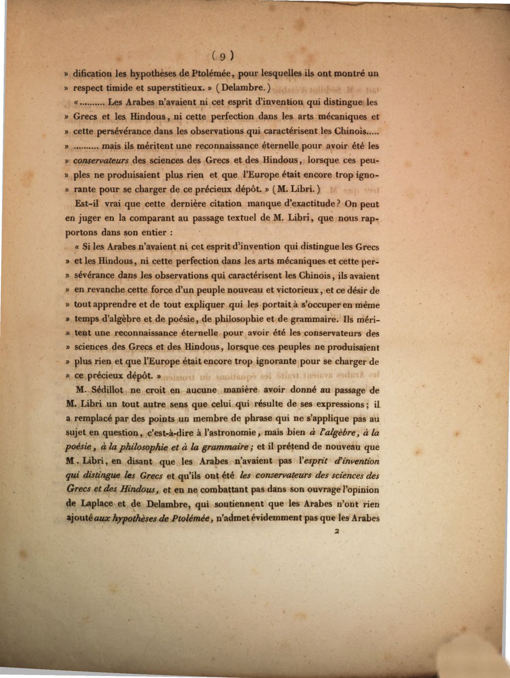 Cover of Réponse aux nouvelles objections présentées sur la découverte de la variation par Aboul-Wefa, astronome du 10. siècle
