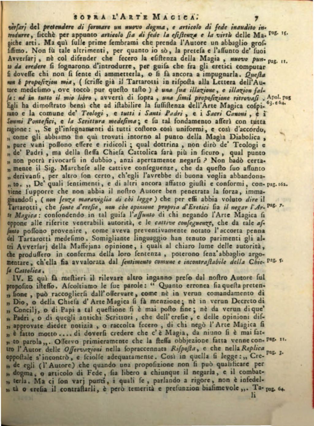 Cover of Riflessioni sopra l'arte Magica annichilata