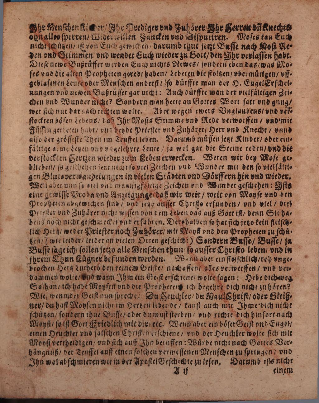 Cover of Eine kurtzes rundes und einfältiges Bedencken, Was von Visionibus, Gesichtern, und Englischen Offenbahrungen, Item Von den vielfältigen WunderWercken und Zeichen zu halten?