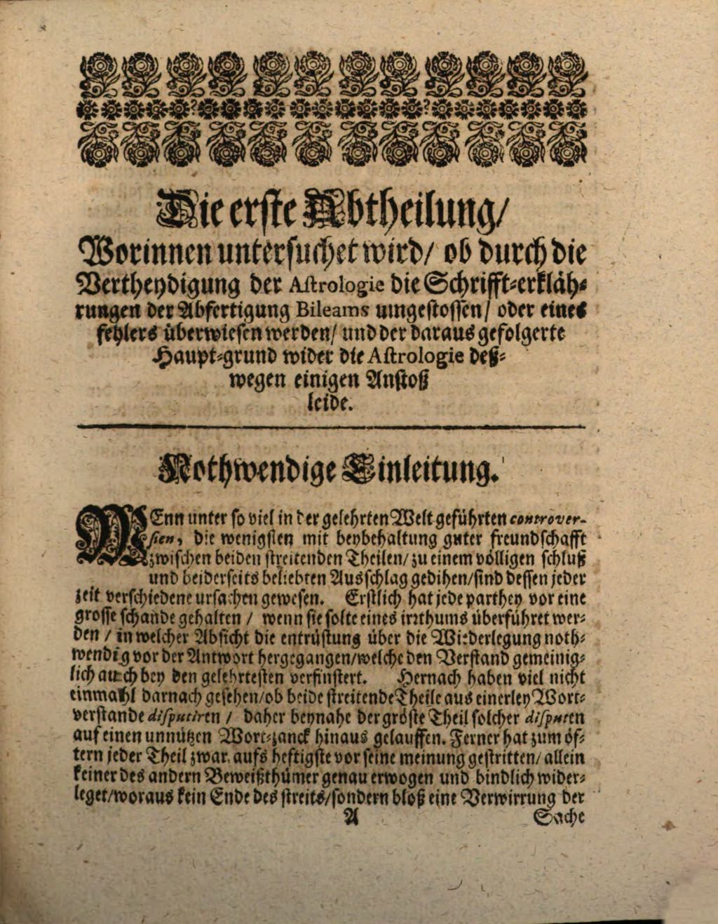 Cover of Leonhard Christoph Sturms Antwort auf die Verthädigung der Astrologie, welche Joh. Ludewig Hannemann ... herausgegeben