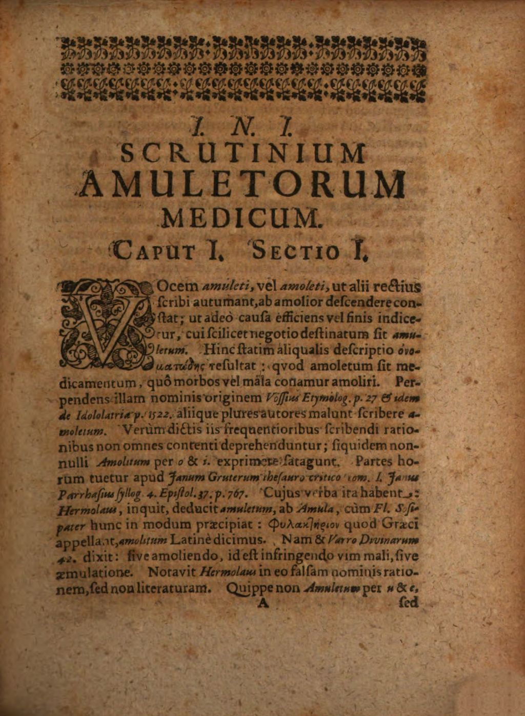 Cover of Curiosus Amuletorum Scrutator
