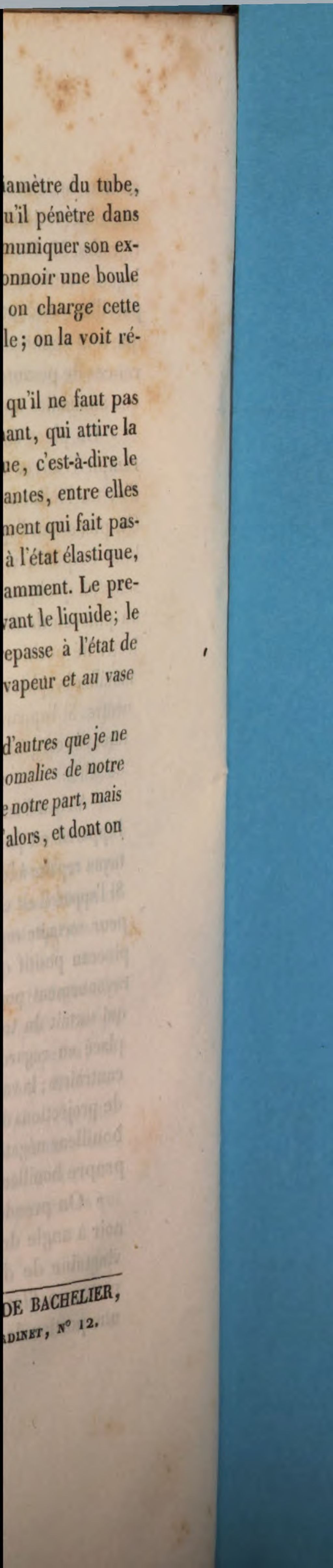 Cover of Observations faites dans les Alpes sur la temperature d'ebullition de l'eau par MM. Peltier et Bravais