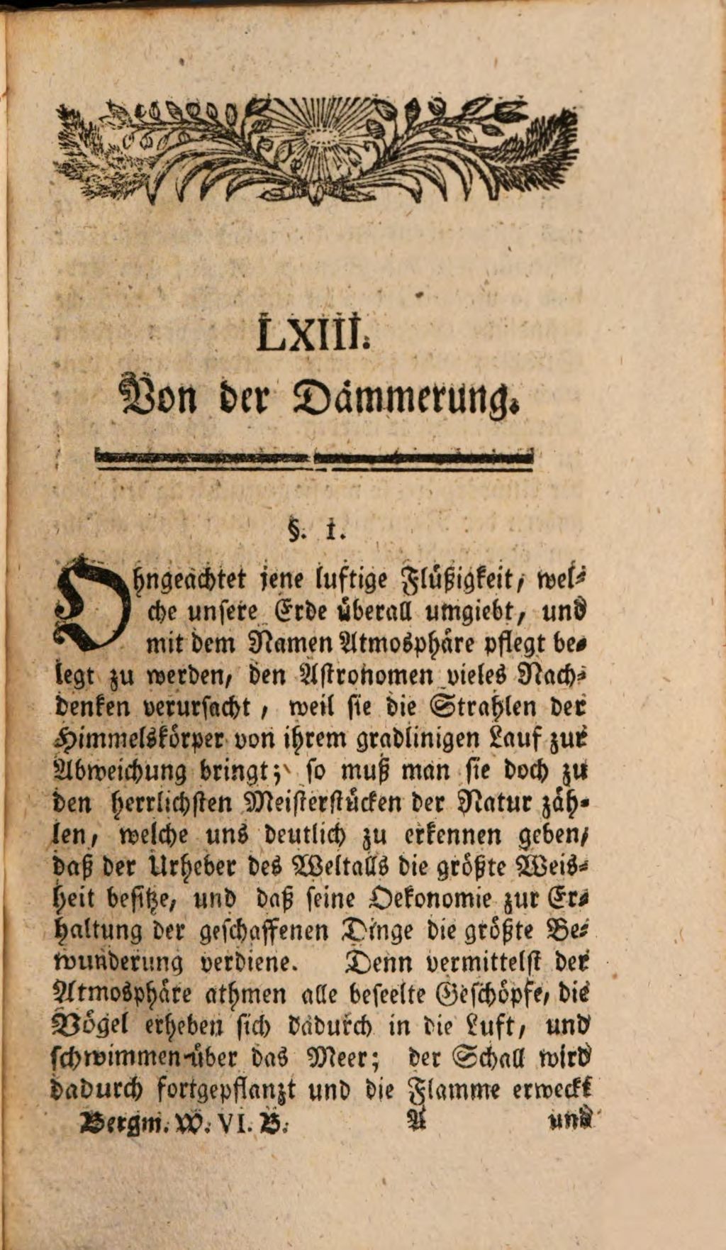 Cover of Torbern Bergmann, Professor der Chymie und Ritter des Königlichen Ordens von Wasa, Mitglied der Kaiserl. Academie der Naturforscher, der Königlichen Academien und Gesellschaften zu Upsal, Stockholm, der beiden Londoner, Göttinger, Berliner, Gotheburger und Lundener, Correspondent der Pariser, Kleine Physische und Chymische Werke. 6