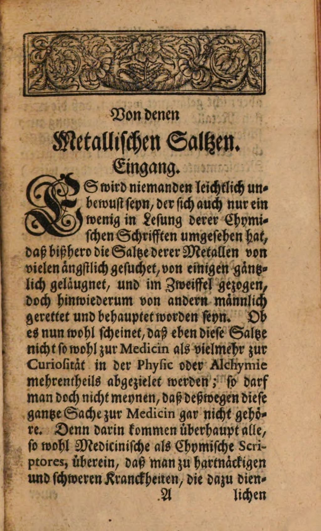Cover of Gottfried Rothens, Weyland Med. D. und Practici in Leipzig, Anhang zu seiner Chymie