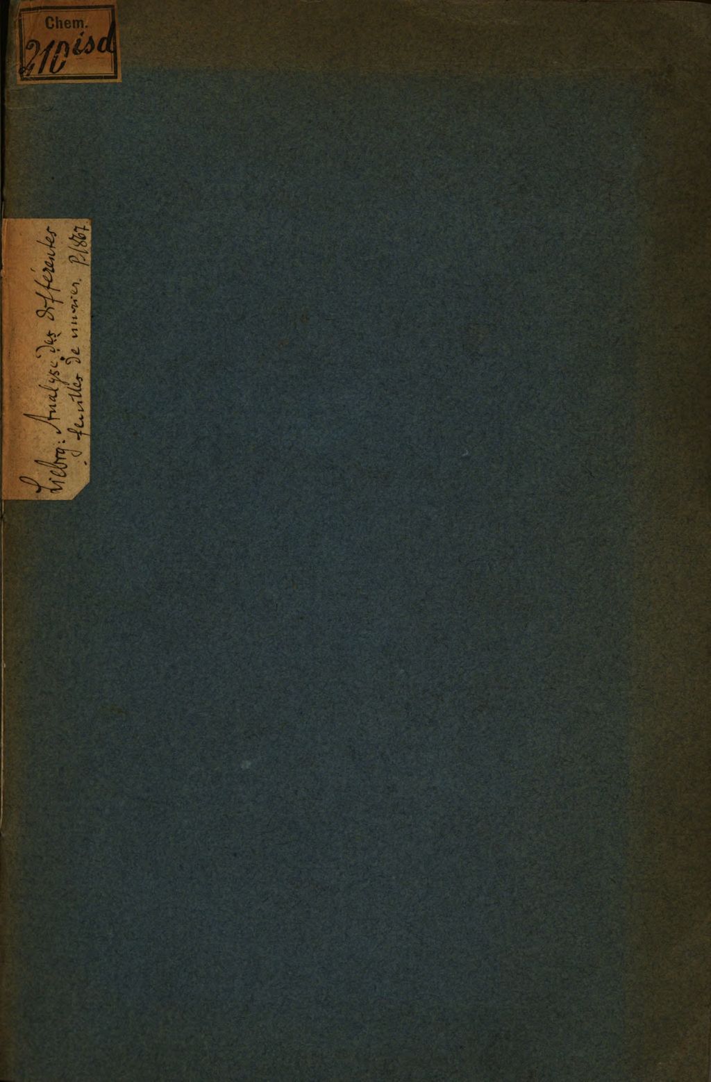 Cover of Rapport de Justus von Liebig sur l'analyse de différentes feuilles de murier relativement à la maladie der ver à soie