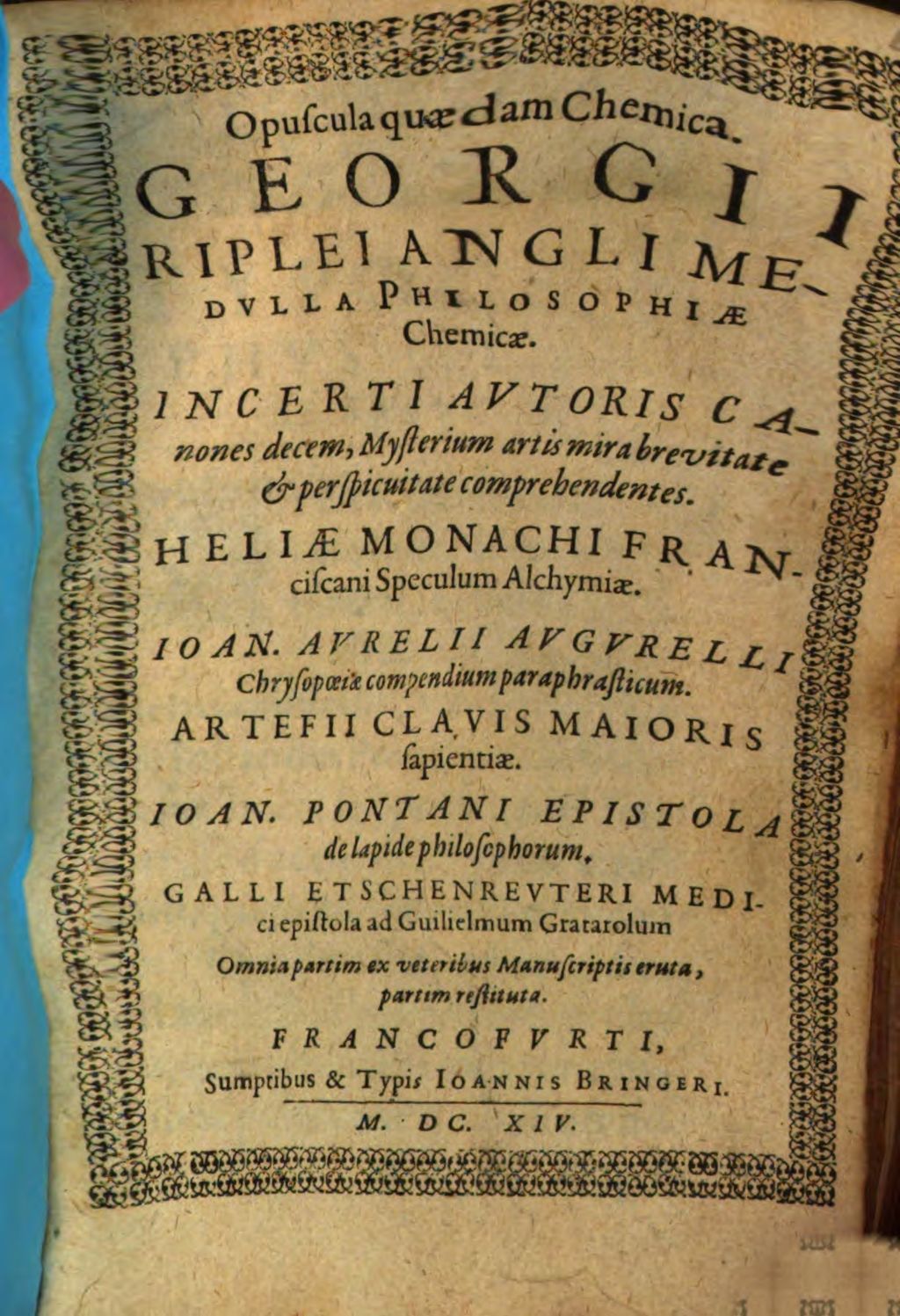 Cover of Opuscula quaedam Chemica