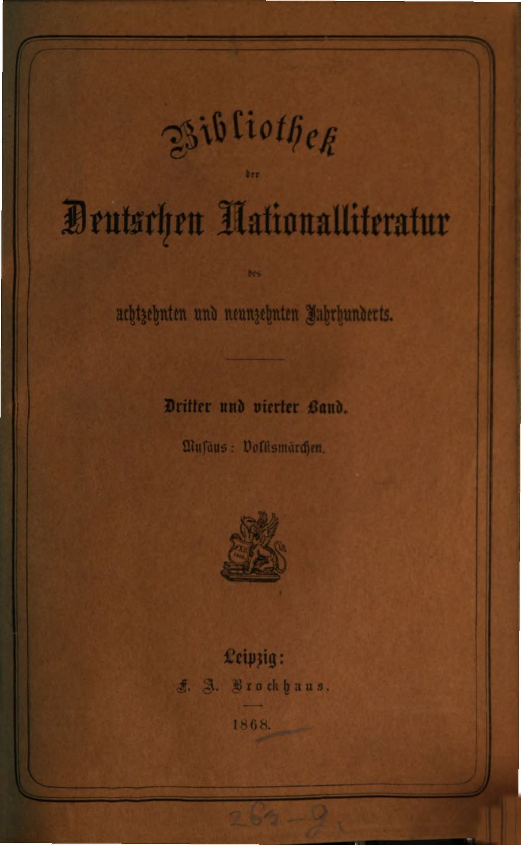 Cover of Volksmärchen der Deutschen