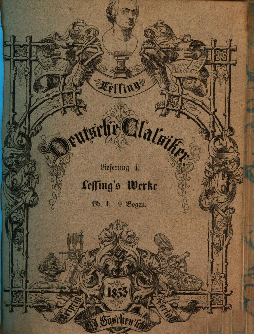 Cover of G. E. Lessing's gesammelte Werke. 1