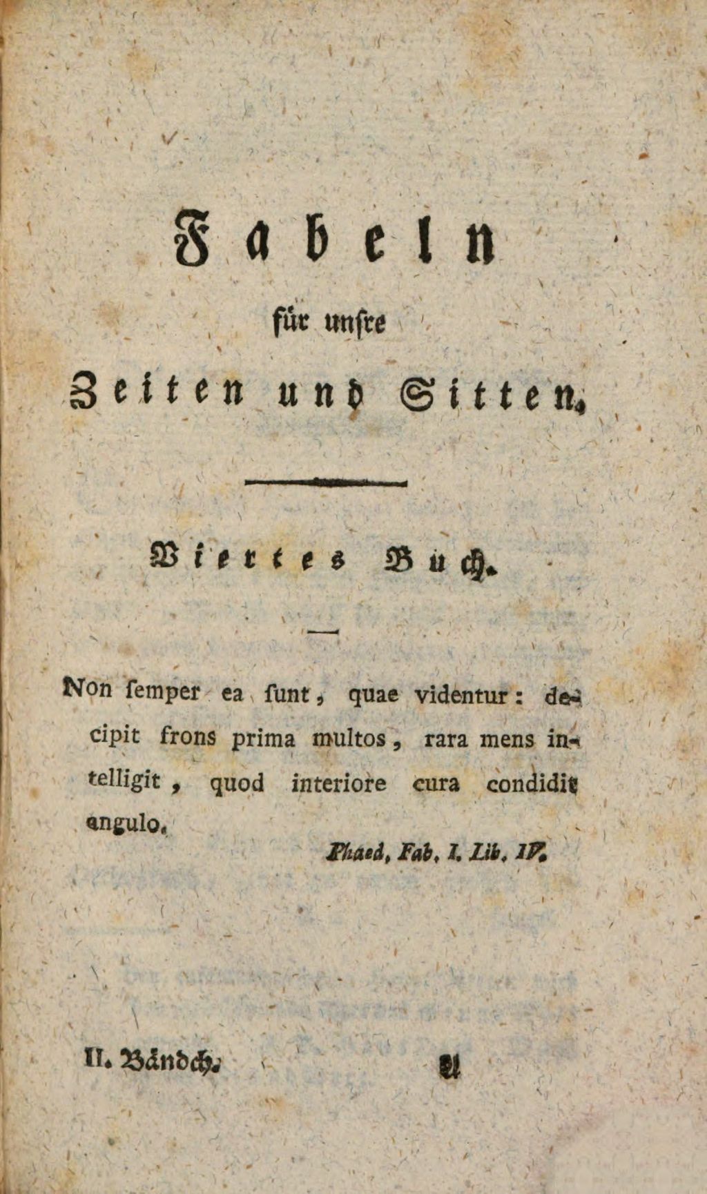 Cover of Fabeln für unsre Zeiten und Sitten. 2
