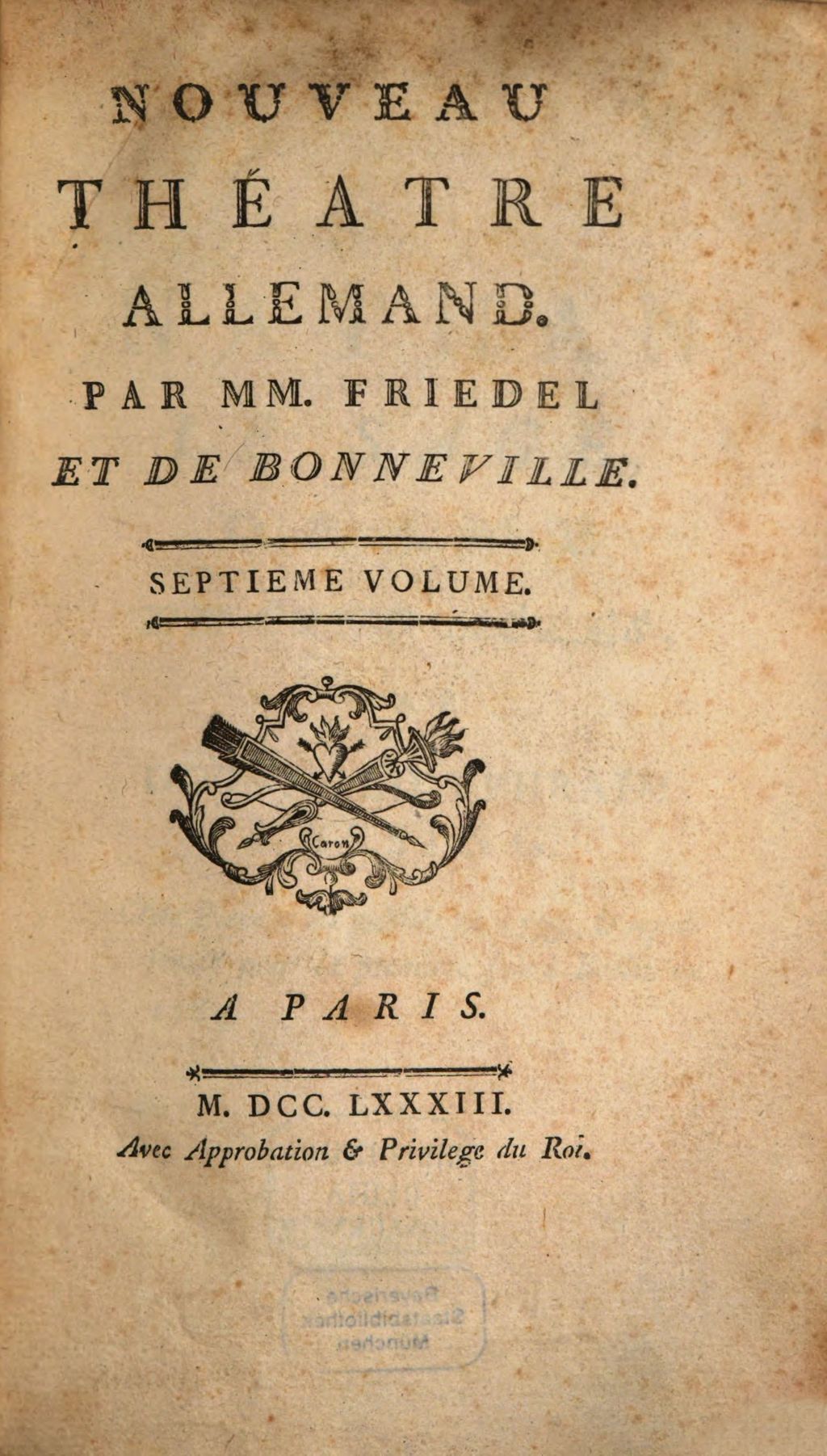 Cover of Nouveau Théâtre Allemand. 7