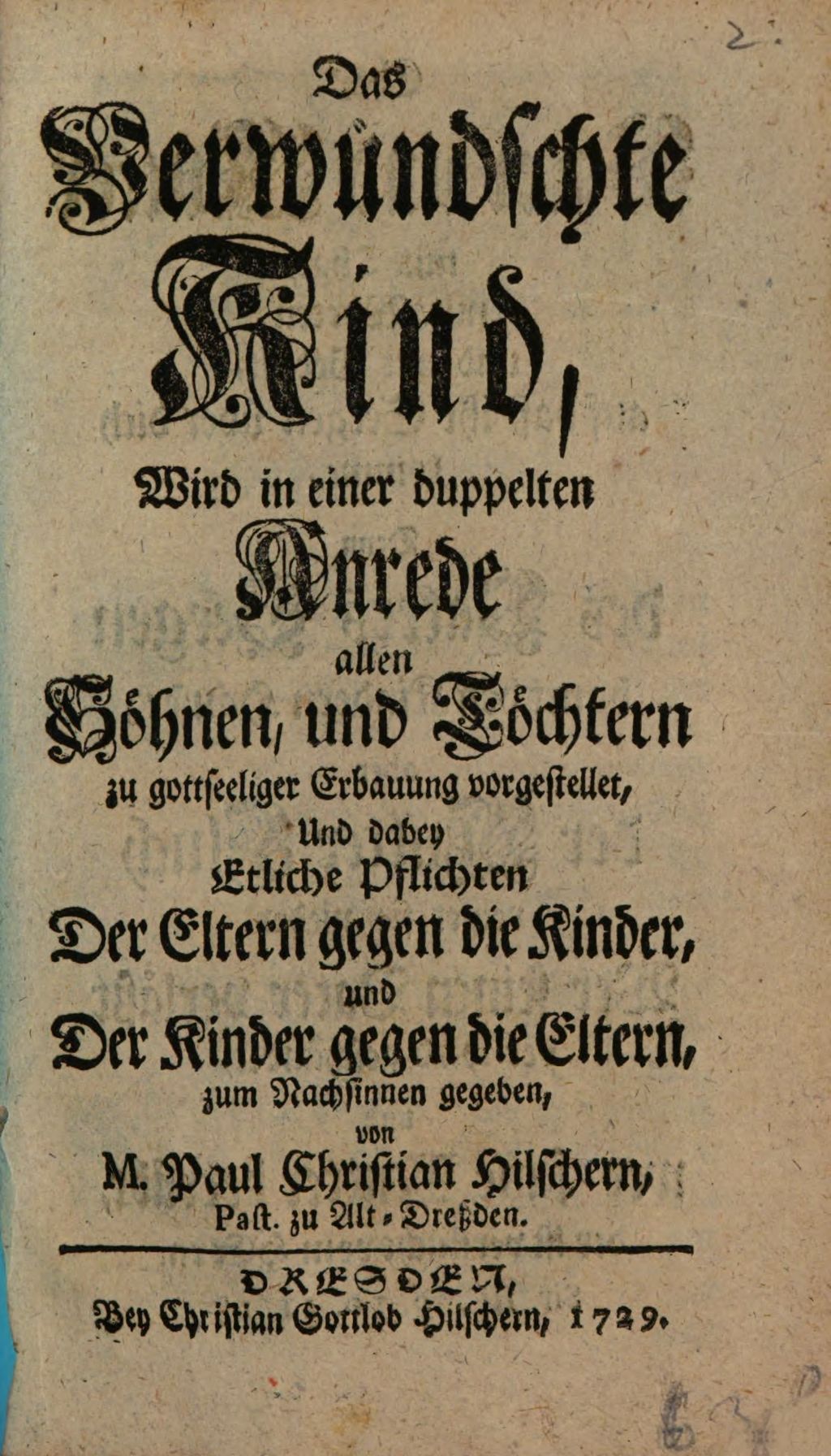 Cover of Das verwündschte Kind