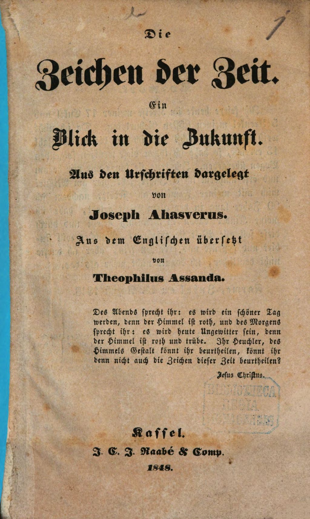Cover of Die Zeichen der Zeit