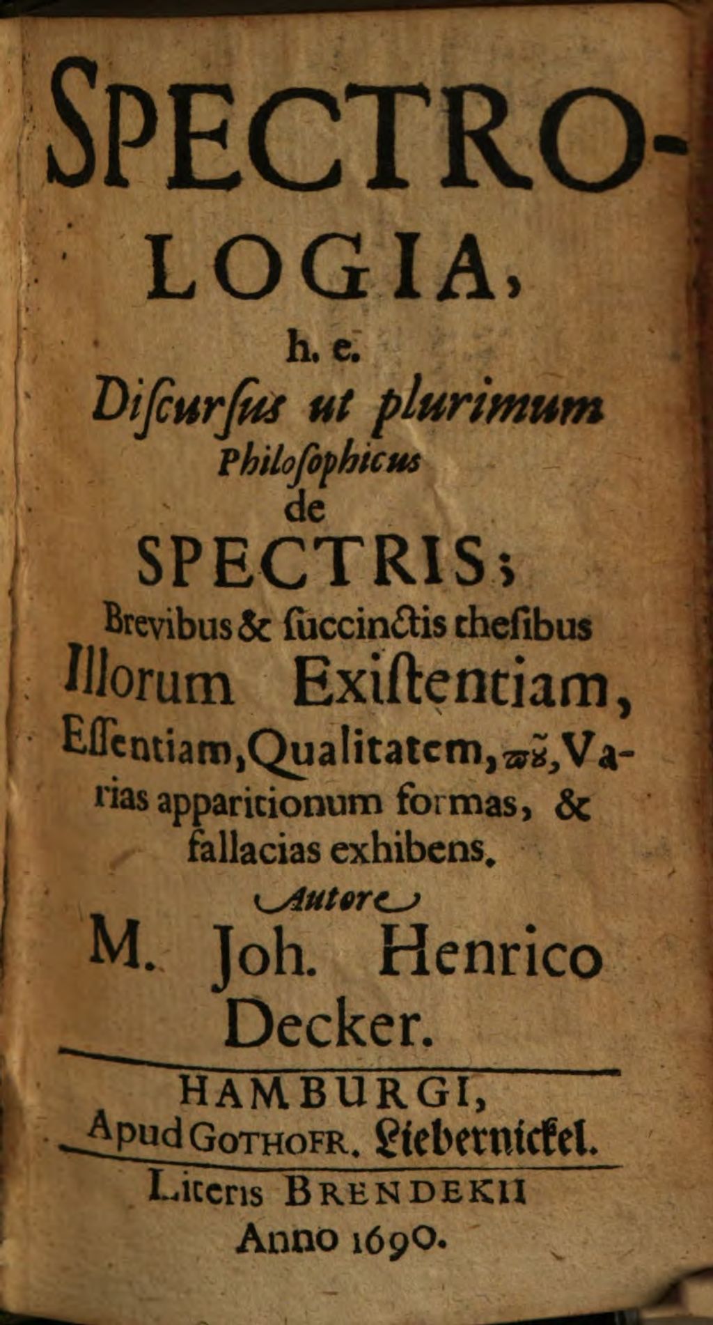 Cover of Spectrologia
