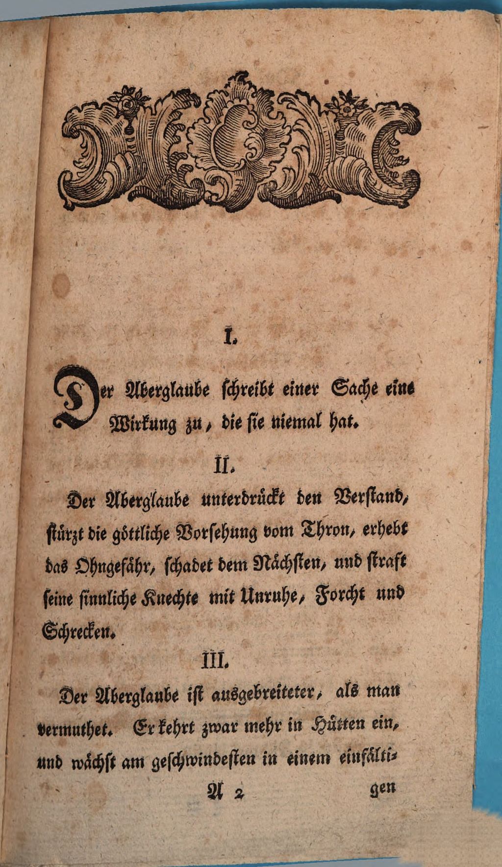 Cover of Das Grab des Aberglauben. 1