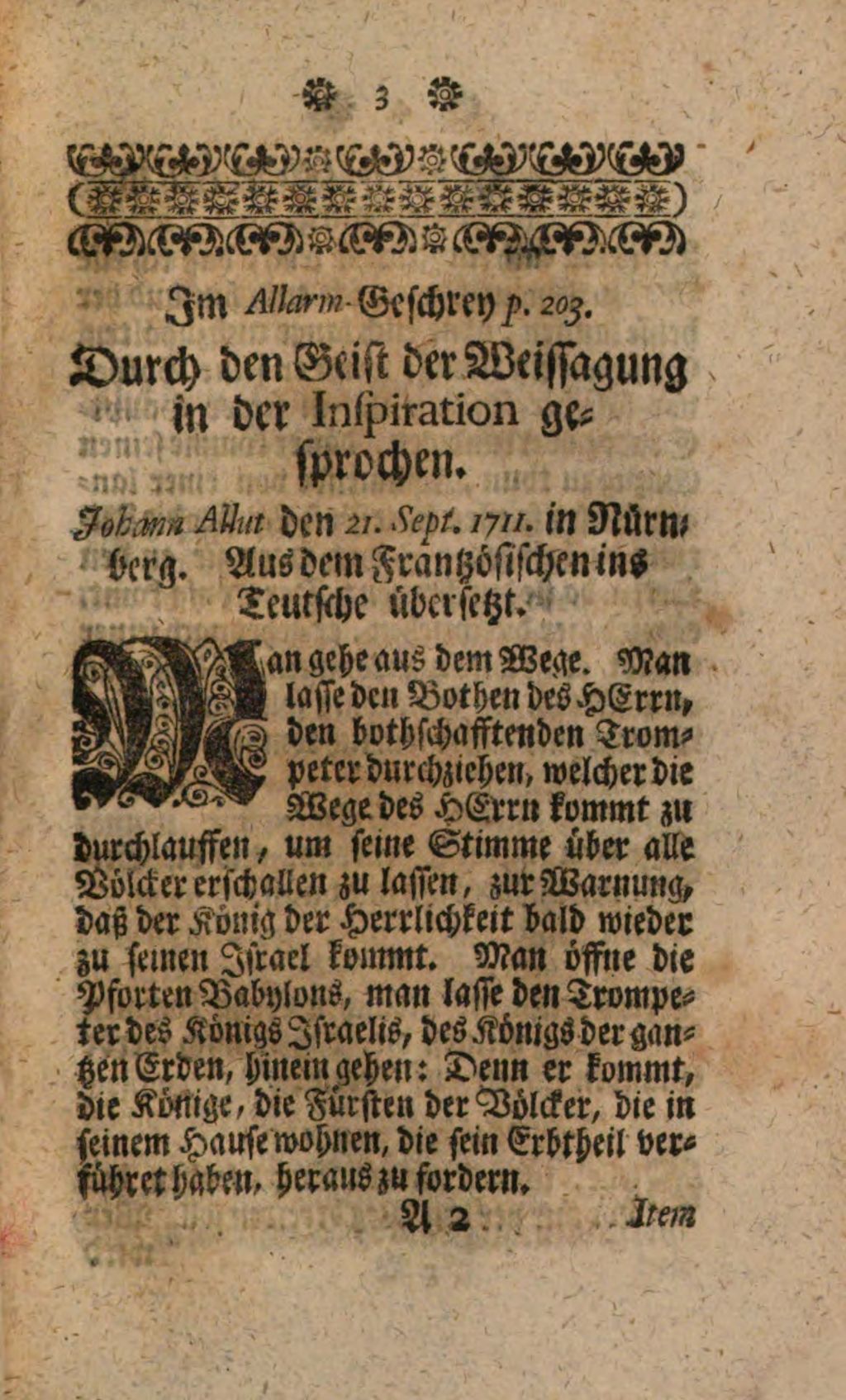 Cover of Der in aller Eyl abgefertigte Post-Läuffer, An alle Hoch-Gelahrte sowol Weltlich- als auch vornehmlich Geistliche Collegia