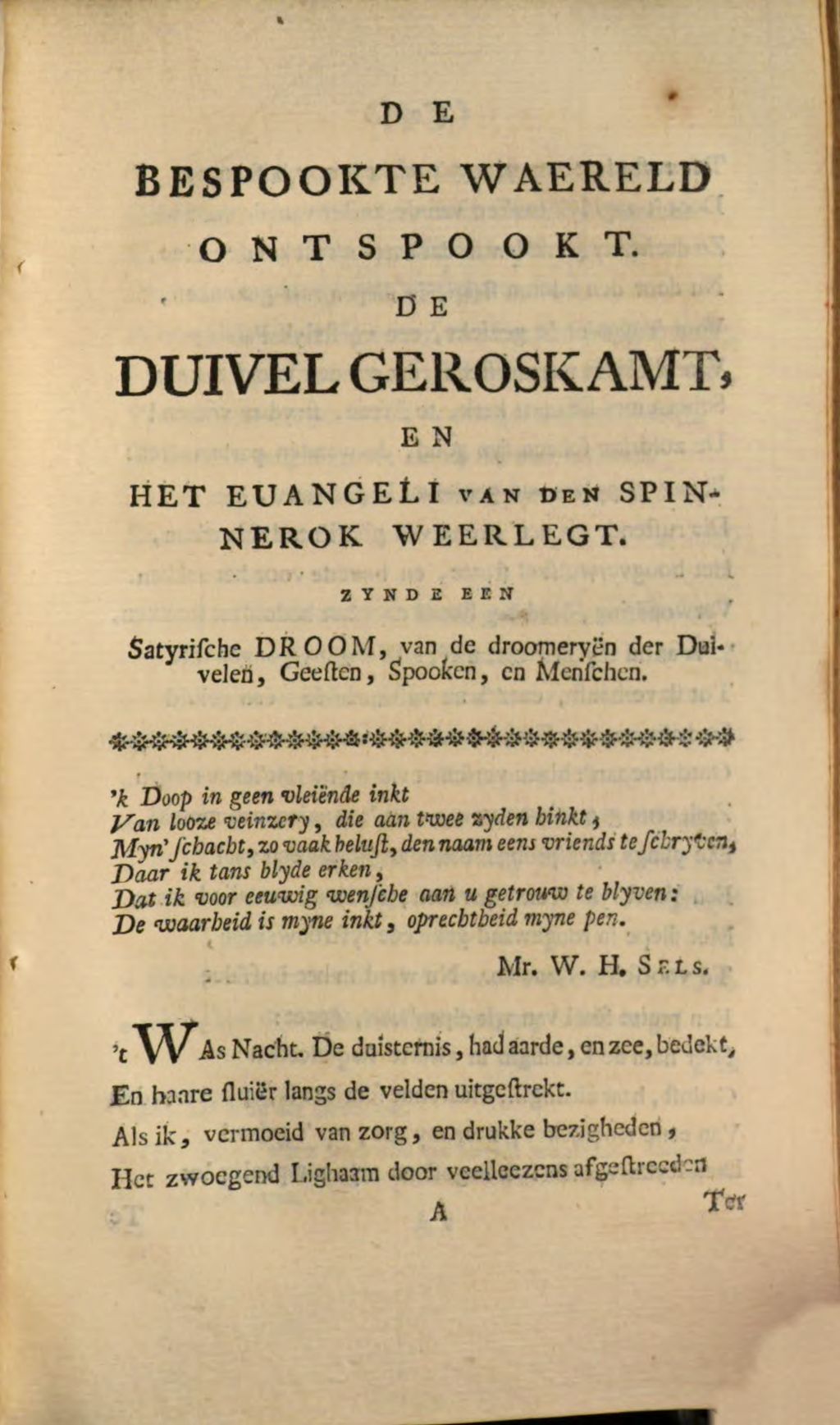 Cover of De bespookte Waereld ontspookt