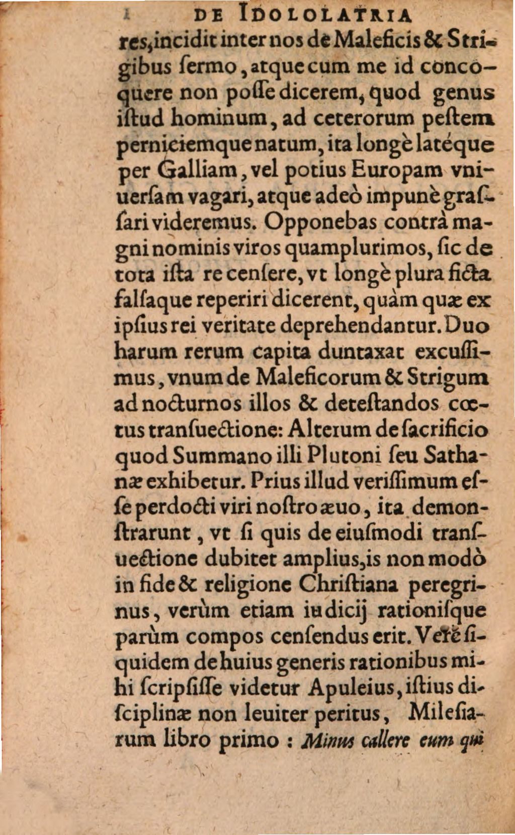 Cover of De Idololatria Magica, Dissertatio, Ioannis Filesaci Theologi Parisiensis