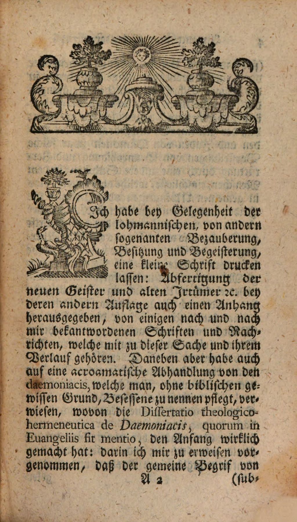 Cover of D. Joh. Salomo Semlers ordentlichen öffentlichen Lehrers der Gottesgelartheit auf der königl. preußl. Friedrichsuniversität, umständliche Untersuchung der dämonischen Leute oder so genanten Besessenen