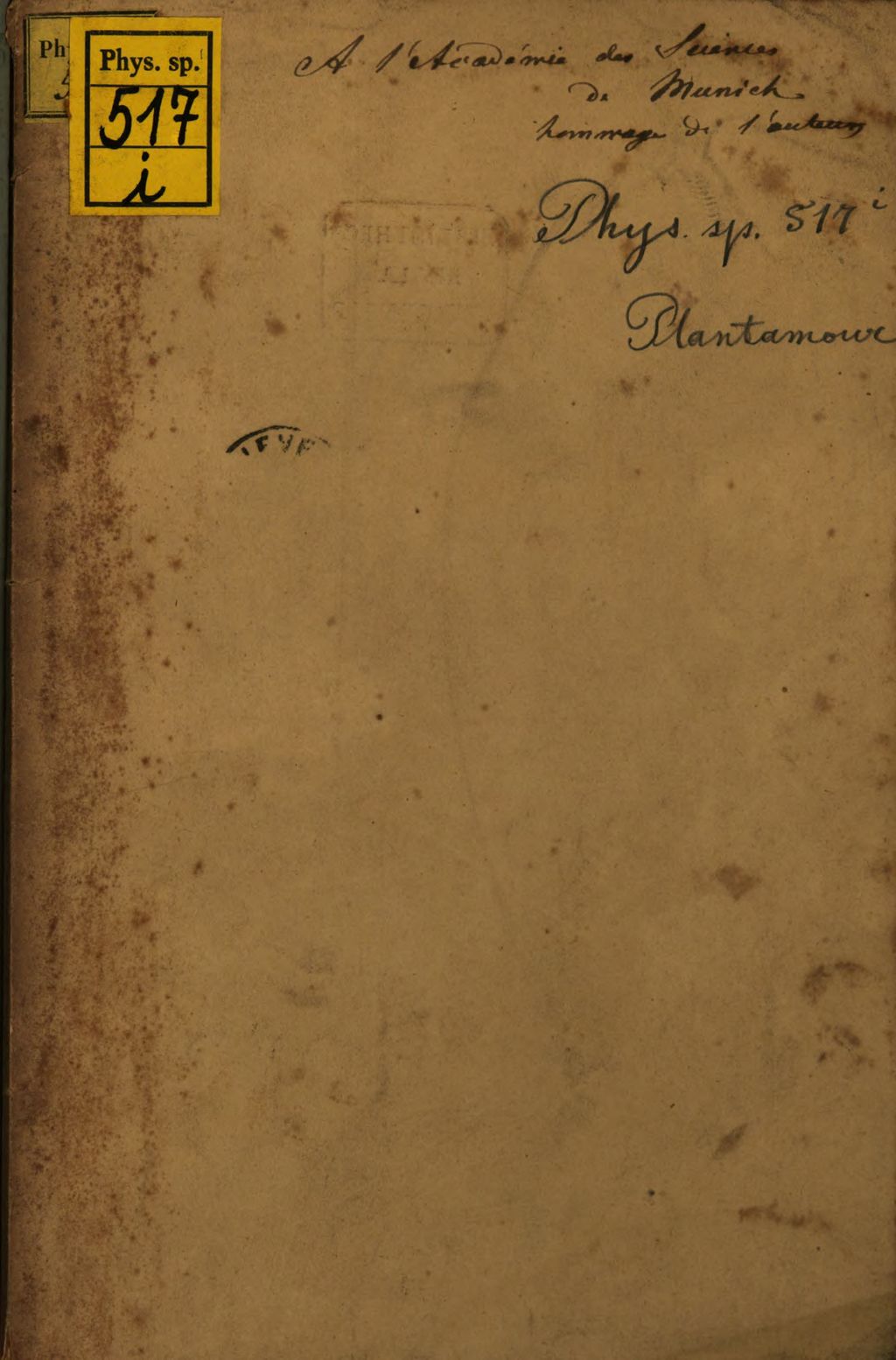 Cover of Recherches sur la distribution de la température à la surface de la Suisse pendant l'hiver 1863/64