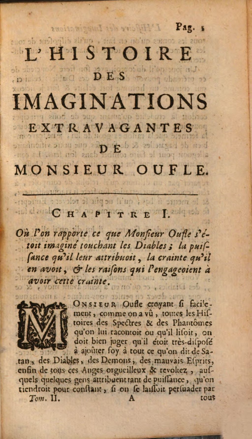 Cover of L'histoire des imaginations extravagantes de Monsieur Oufle