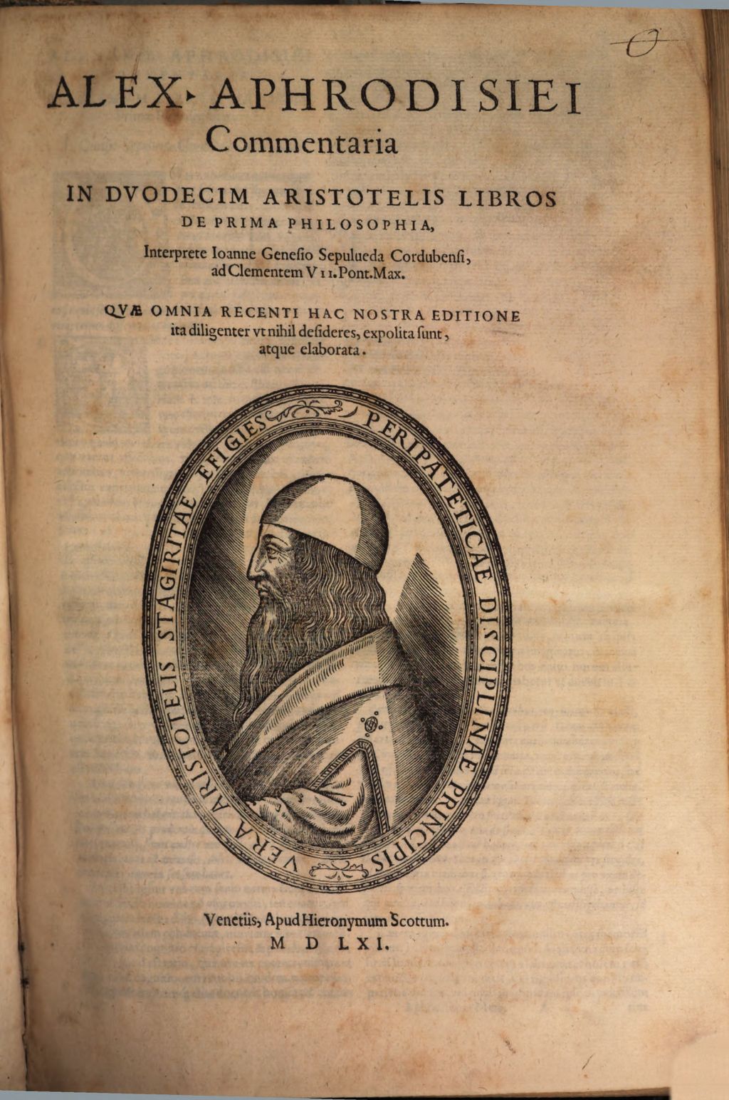 Cover of Alex. Aphrodisiei Commentaria In Dvodecim Aristotelis Libros De Prima Philosophia