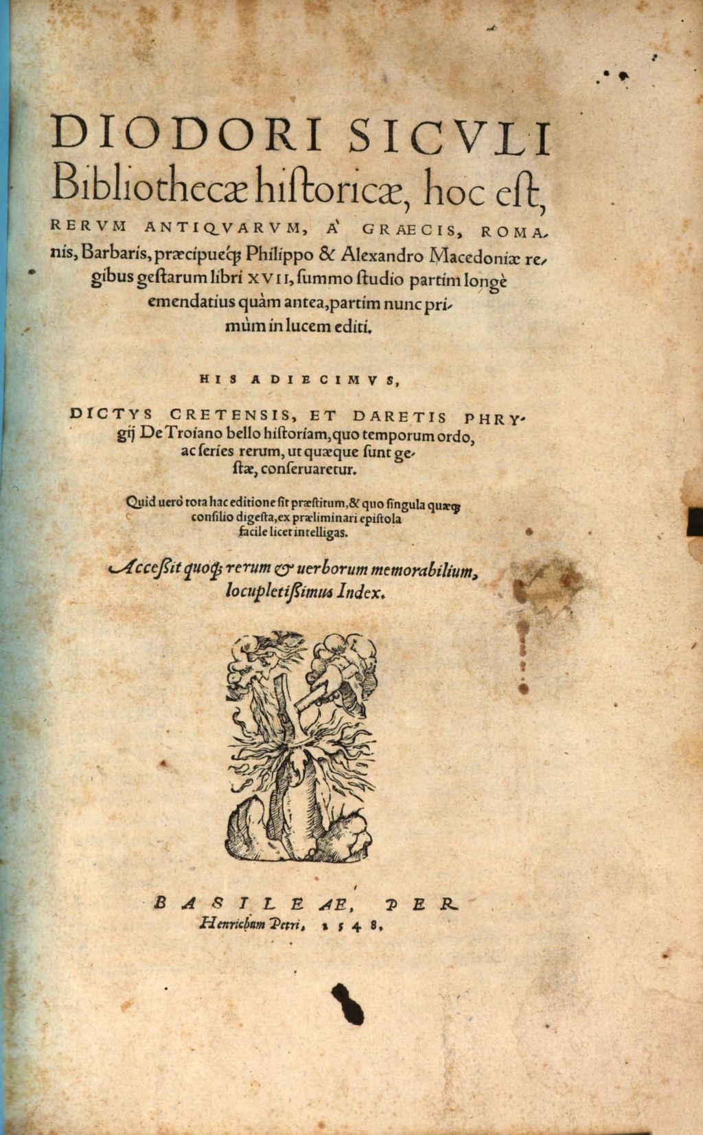 Cover of Diodori Siculi Bibliothecae historicae