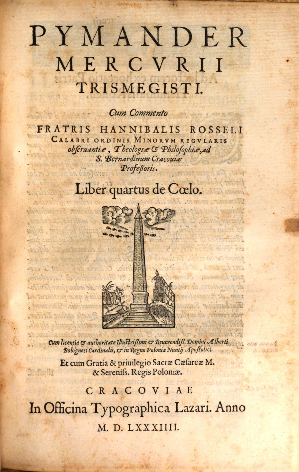Cover of Pymander Mercvrii Trismegisti