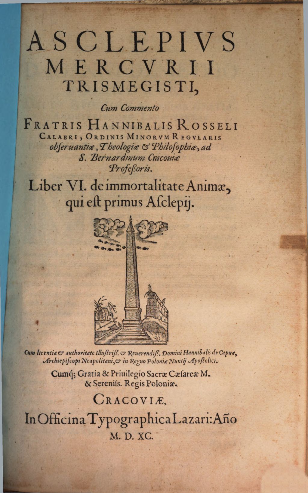 Cover of Asclepius Mercurii Trismegisti. 6, De immortalitate Animae, qui est primus Asclepii