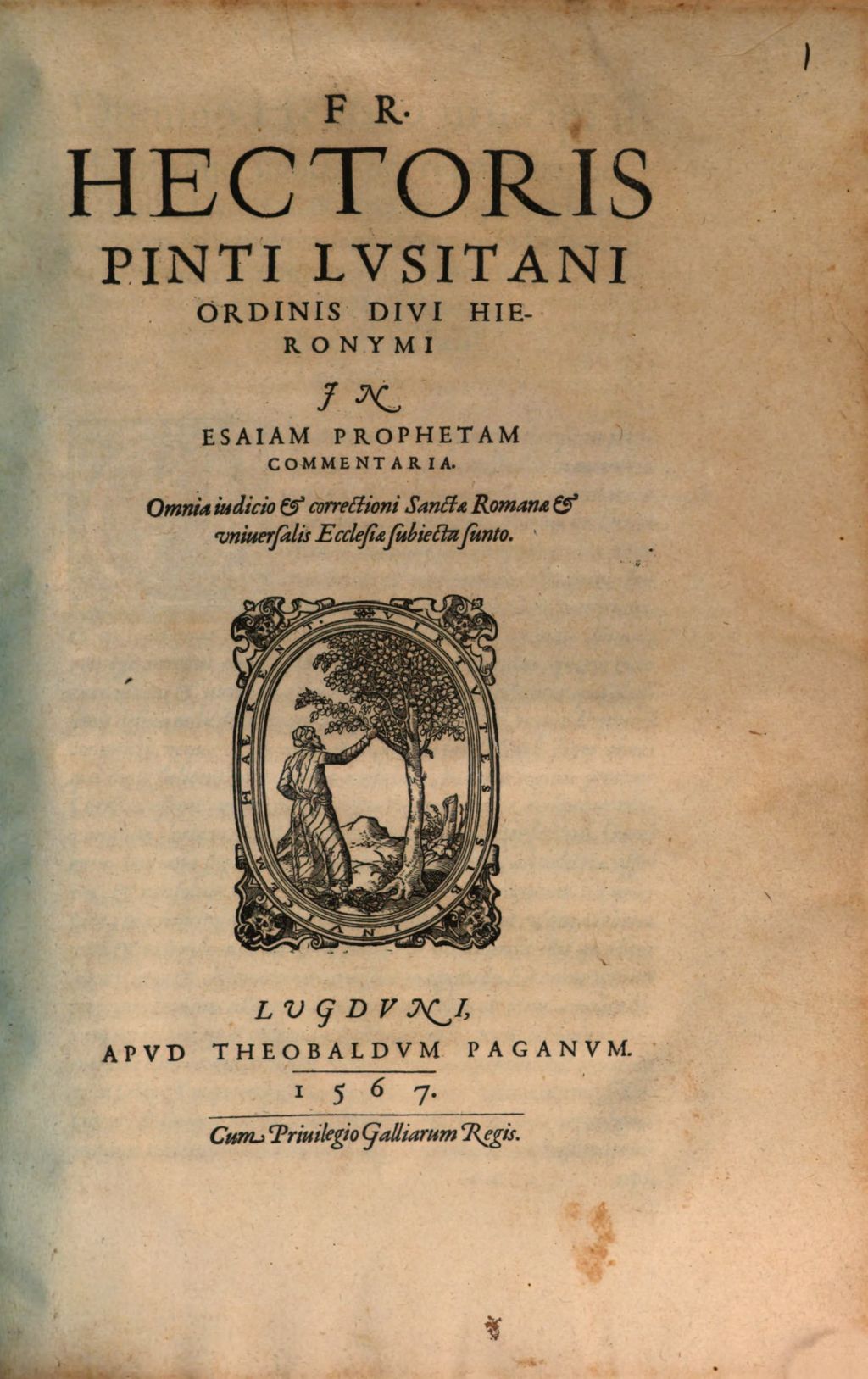 Cover of Fr. Hectoris Pinti Lvsitani Ordinis Divi Hieronymi In Esaiam Prophetam Commentaria
