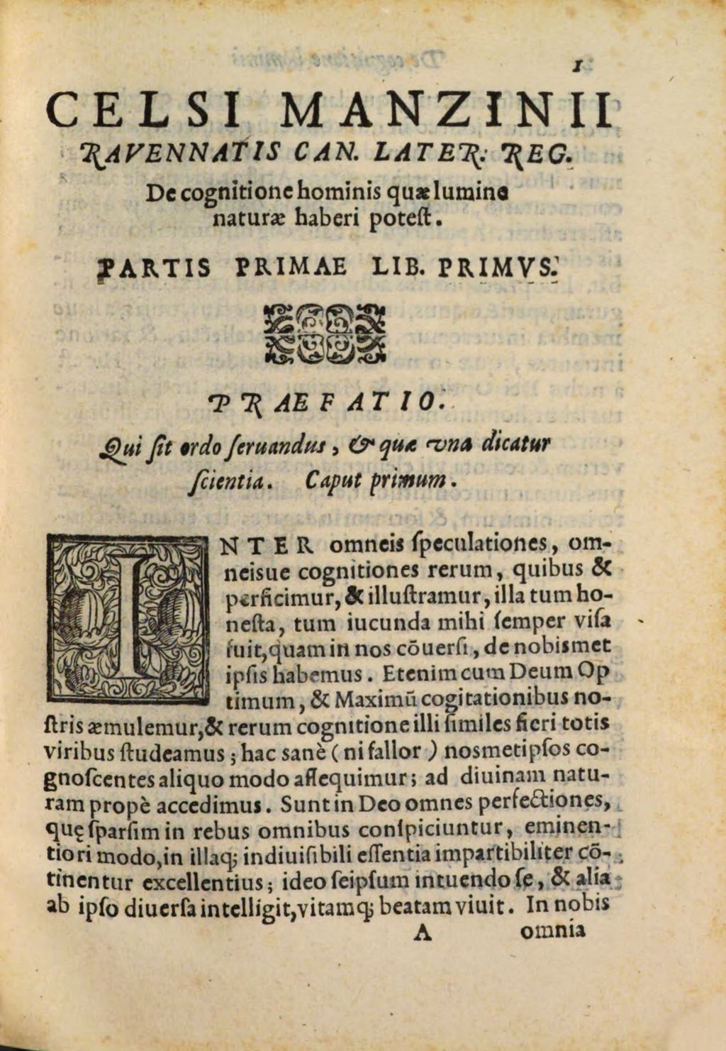 Cover of De Cognitione hominis, quae lumine naturali haberi potest