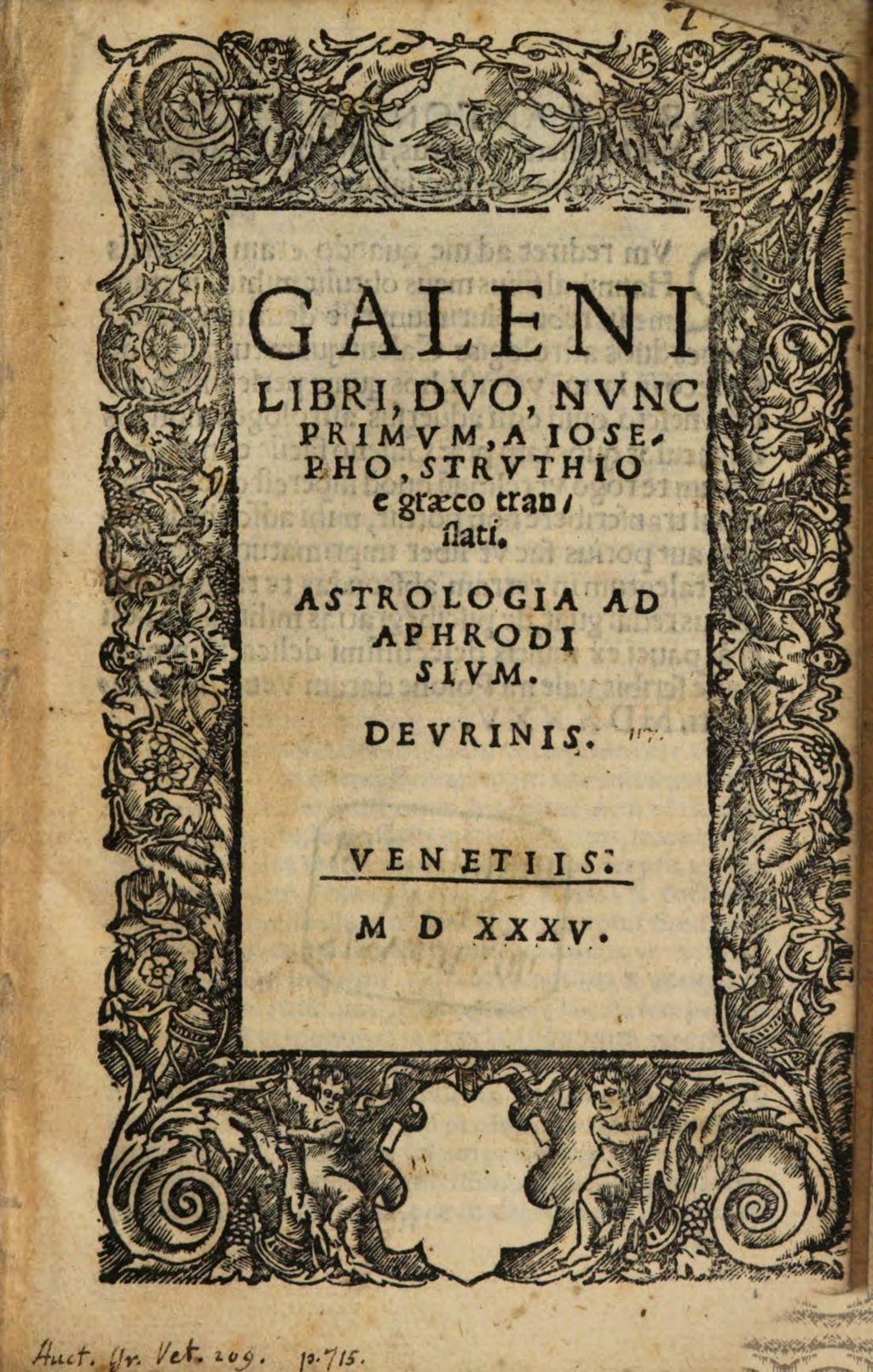 Cover of Astrologia ad Aphrodisium: de urinis