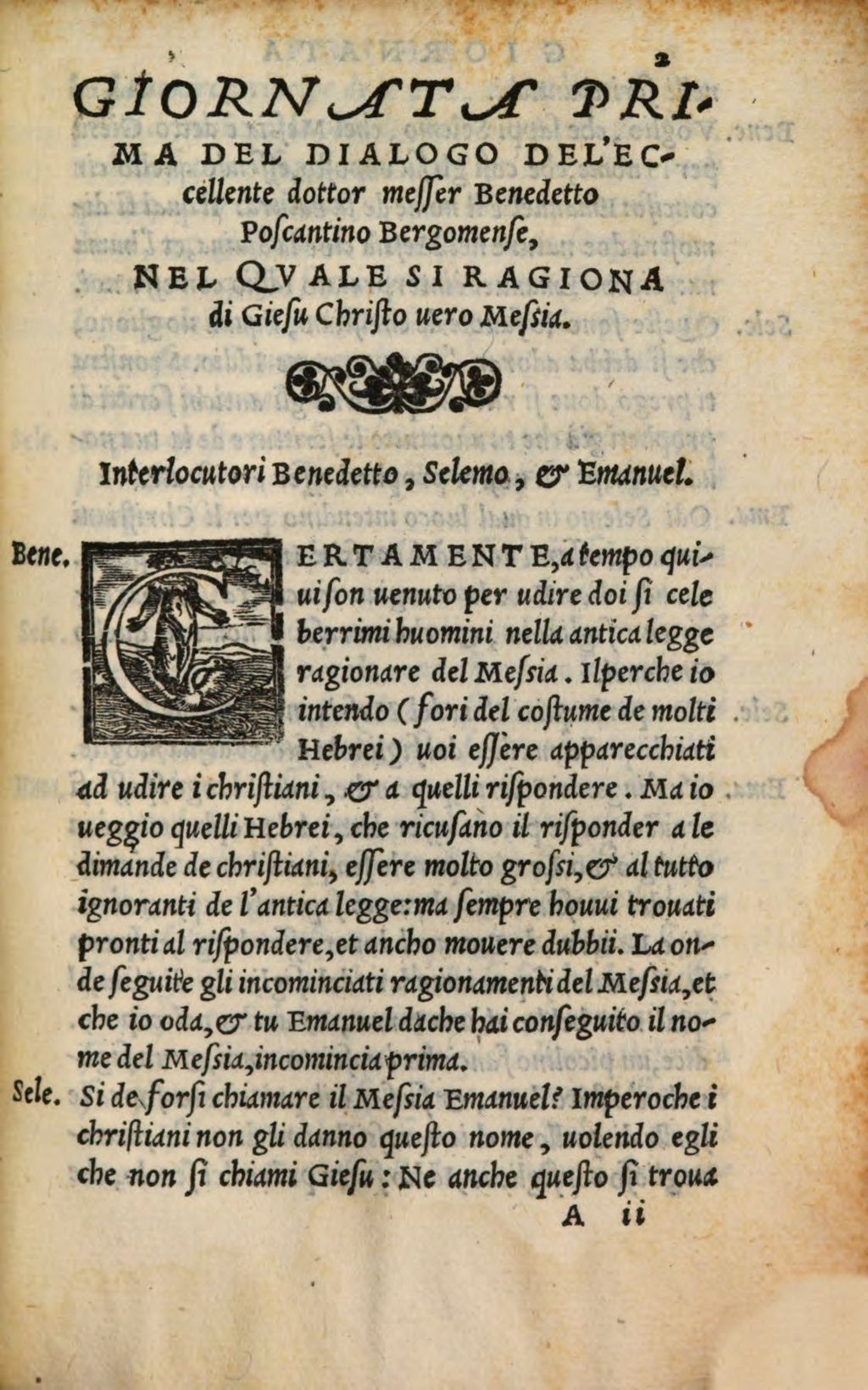 Cover of Dialogo del Ragionamento del Messia