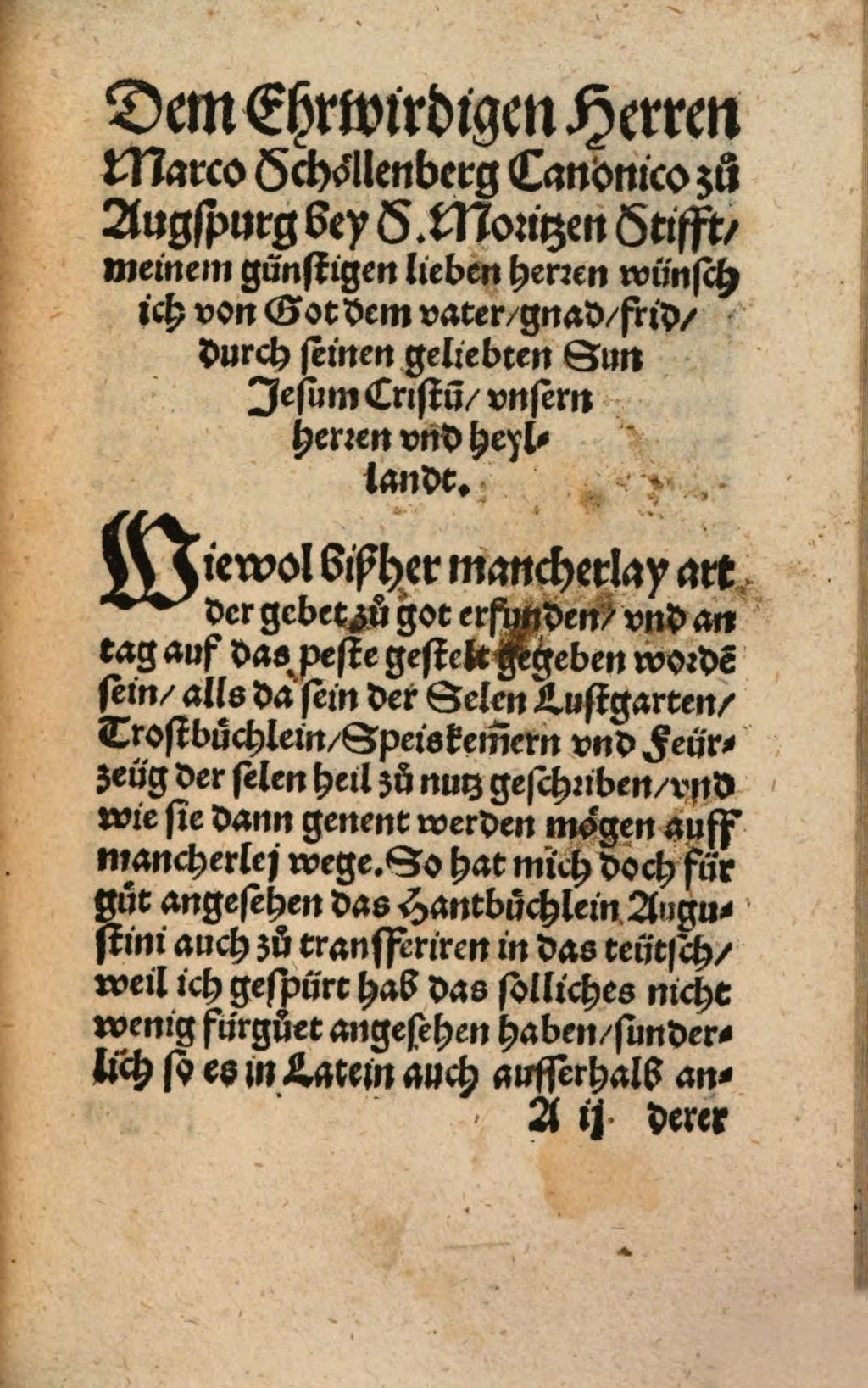 Cover of Manvale S. Avgvtini, Das ist, Ein handbüechlin von der Betrachtung Christi, oder seines worts, mit welchem die faule gedechtnuss zuo himlischen verlanngen vnd begirden frisch vnd ernewert wirdt