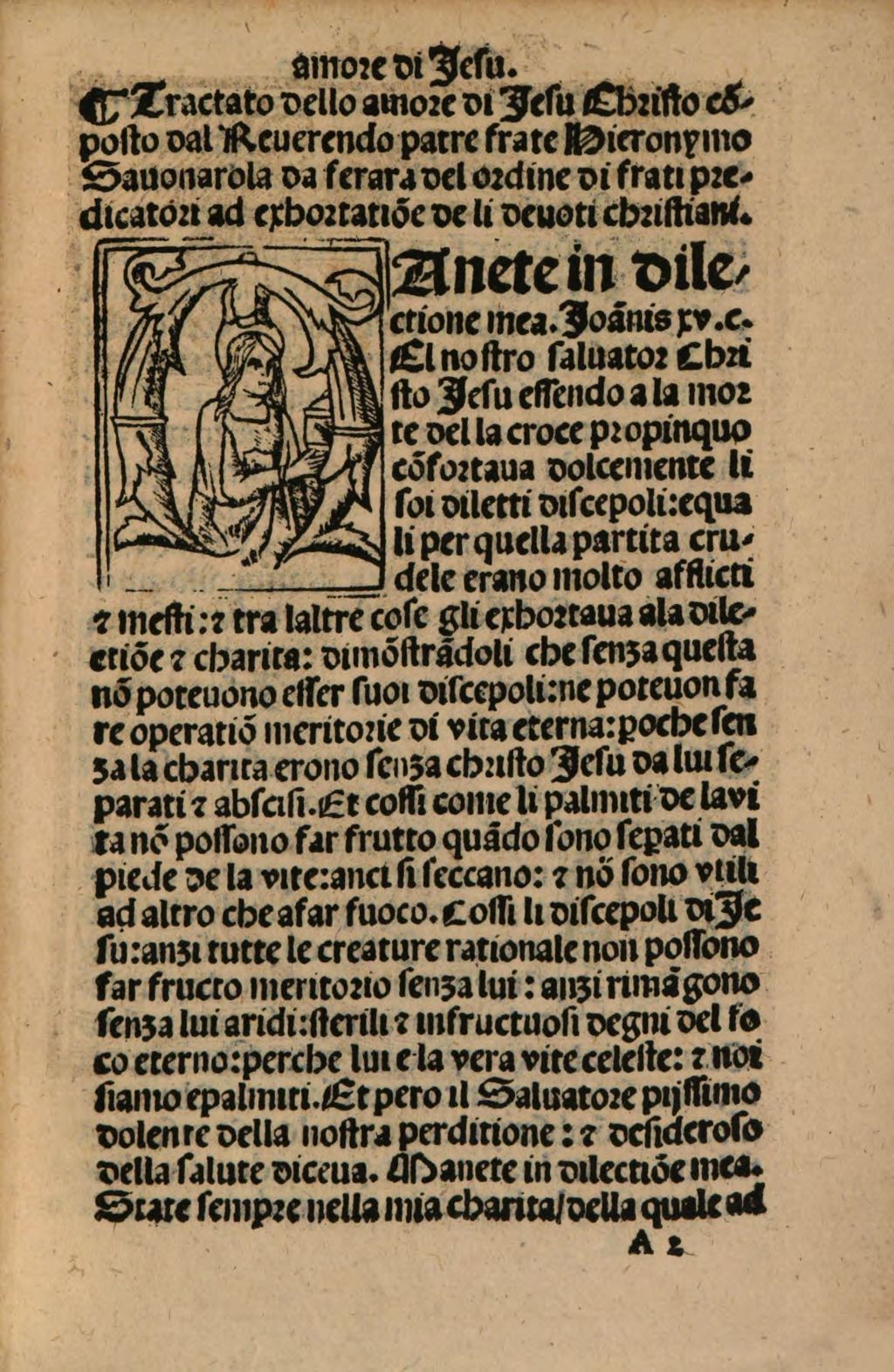 Cover of Trattato dello amore di Jesu Christo
