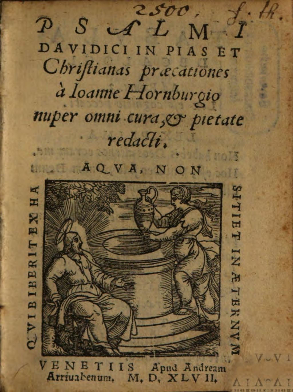 Cover of Psalmi Davidici in pias et Christ. precationes redacti