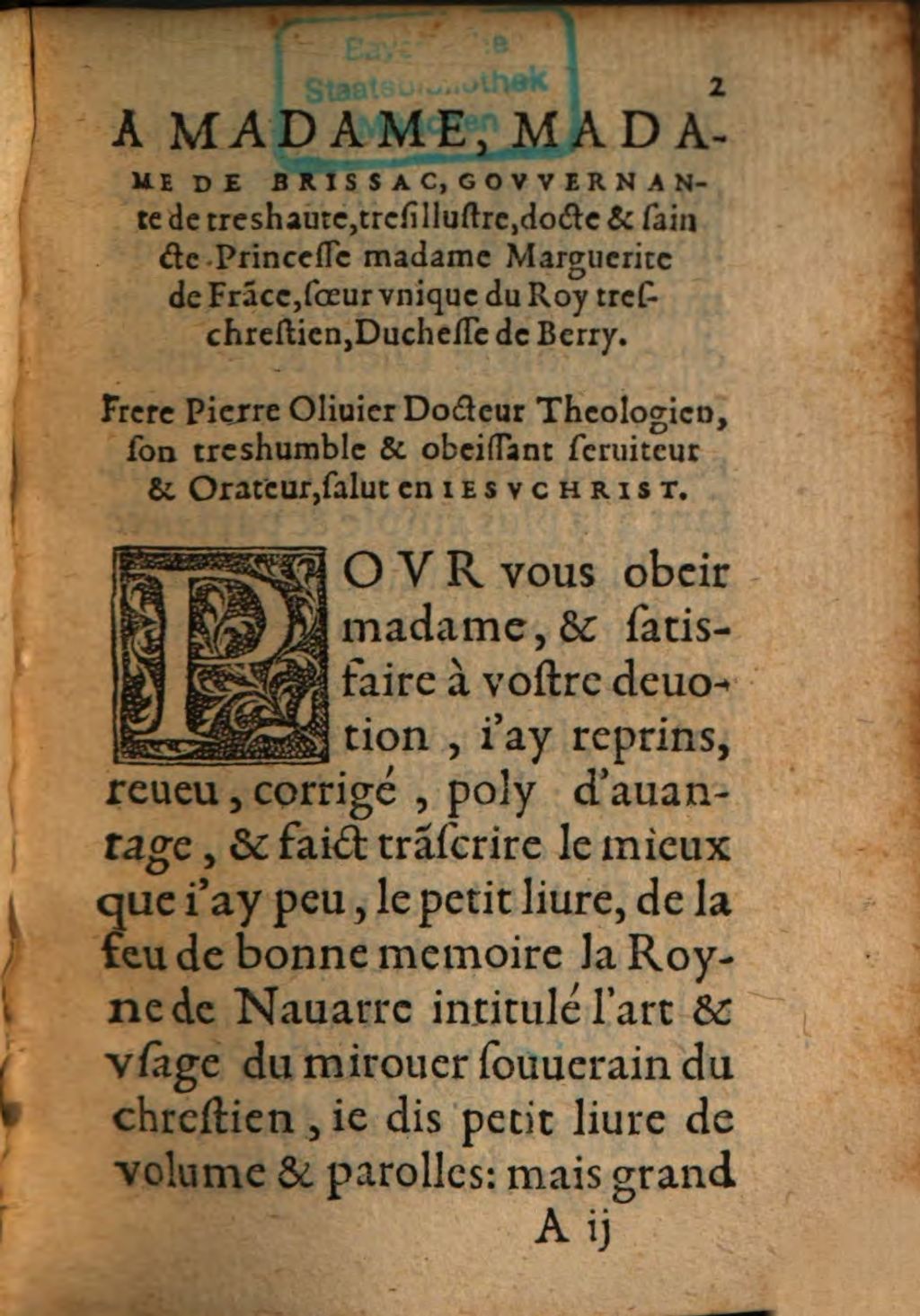 Cover of Le mirover du Chretien et moyen de cognoistre Dieu