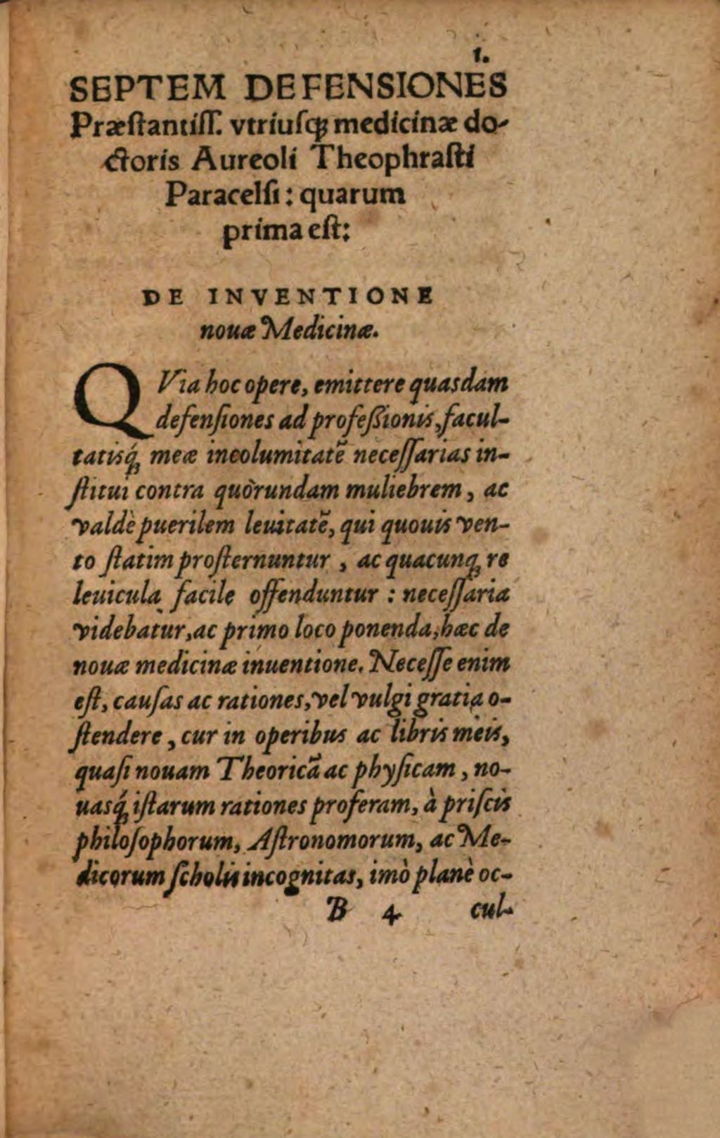 Cover of Libri Duo, Aureoli Theophrasti Paracelsi, utriusq[ue] medicine Doct. praestantiss