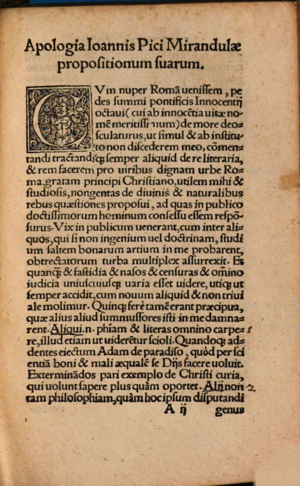 Cover of Conclvsiones Nongentae, In Omni genere scientiarum
