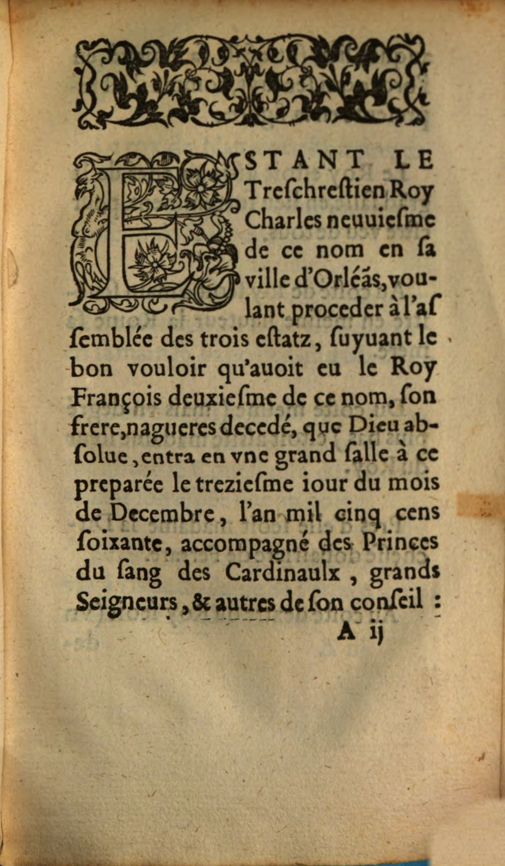 Cover of La Description Dv Plant Dv Theatre faict à Orleans, pour l'assemblée des trois Estatz
