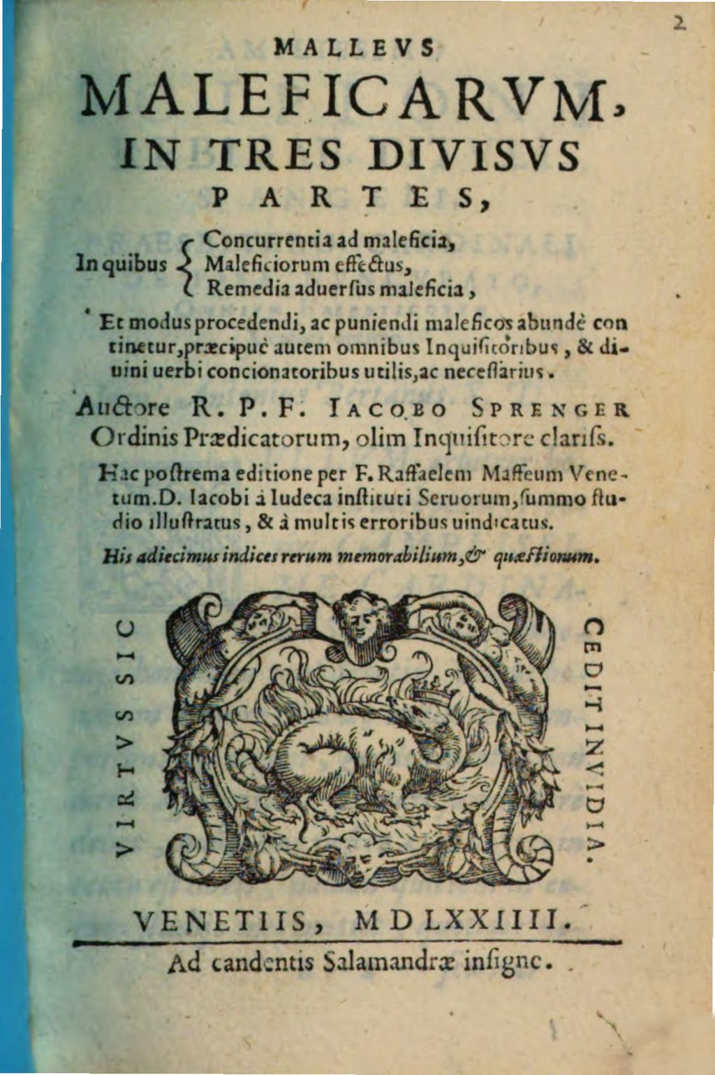 Cover of Mallevs Maleficarvm