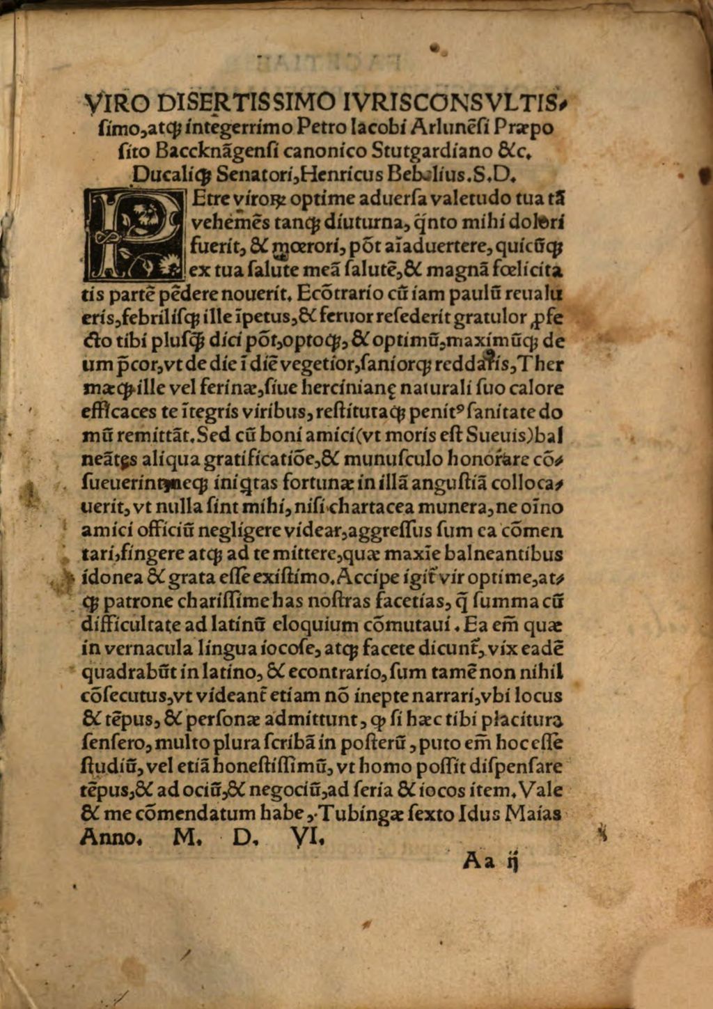 Cover of In Hoc Libro Continetur[!] Haec Bebeliana opuscula noua & adolesce[n]tiae labores