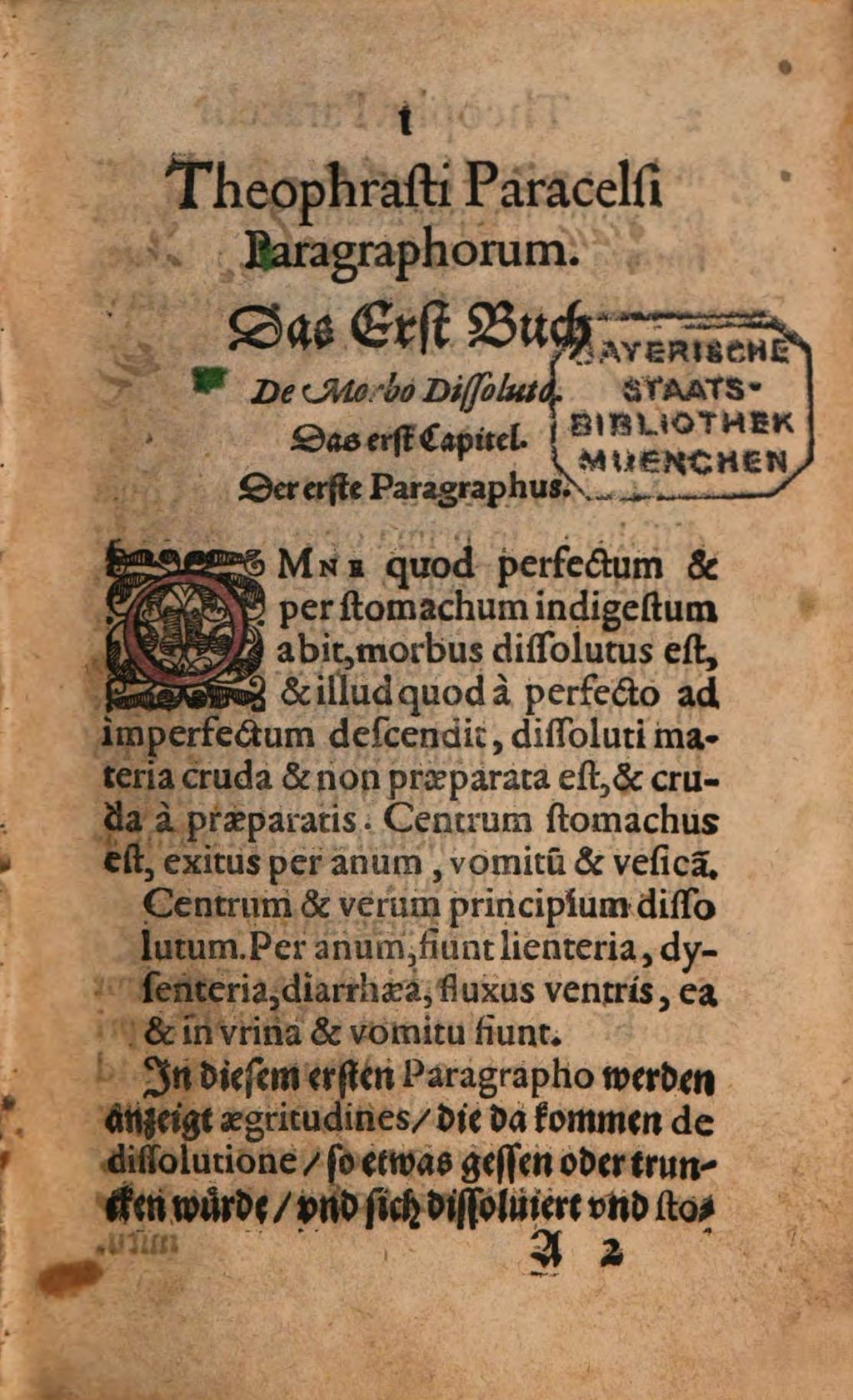 Cover of Treizehen Bücher Paragraphorum des Hochgelehrten und wohlerfahrnen Medici Theoph. Paracelsi, Inn welchen vollkommen und warhaffte Cur, vieler unn schwerer kranckheiten ... begrieffen