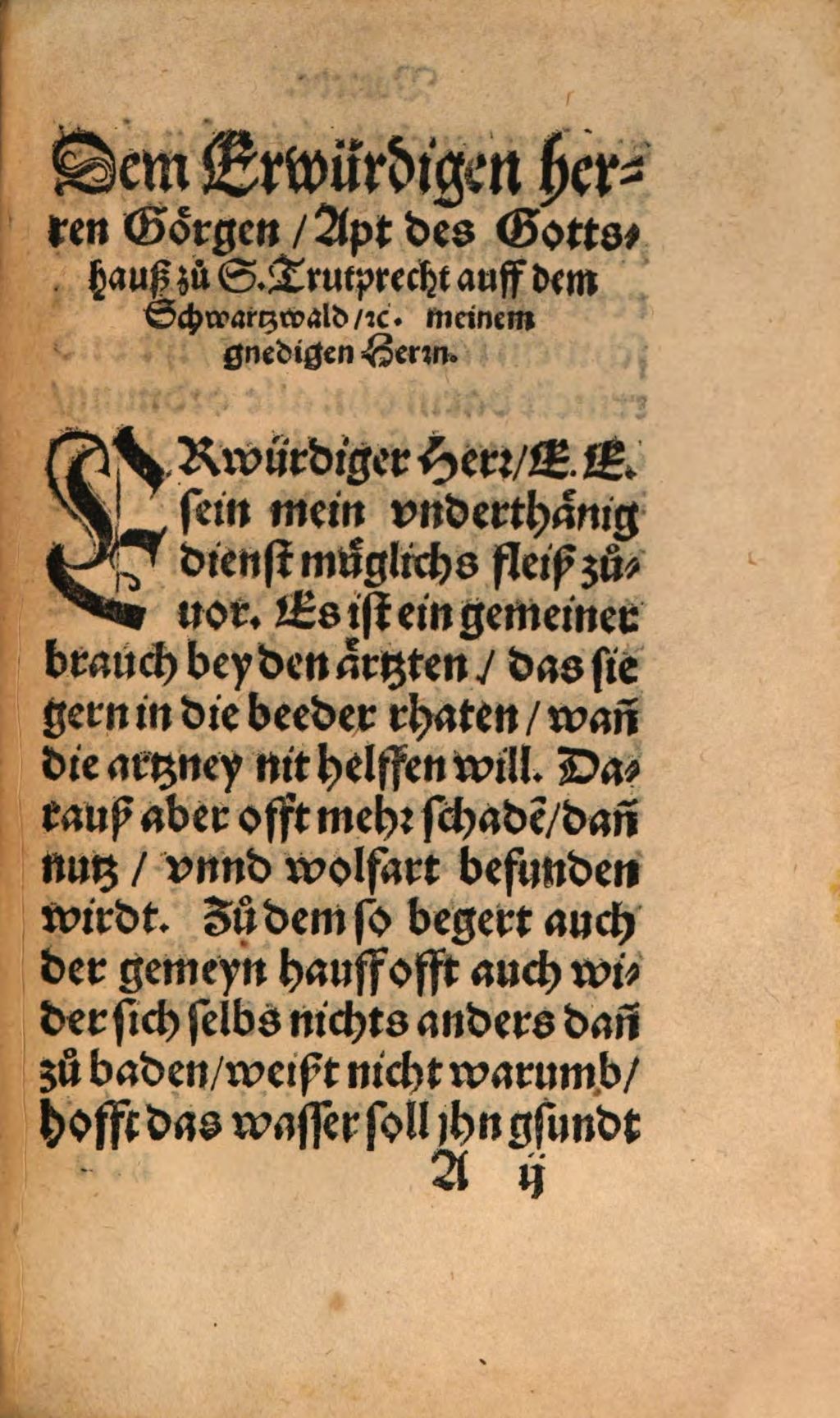 Cover of Von dem Bad Pfeffers, Gelegen in ober Schweitz, Von seinen tugenten