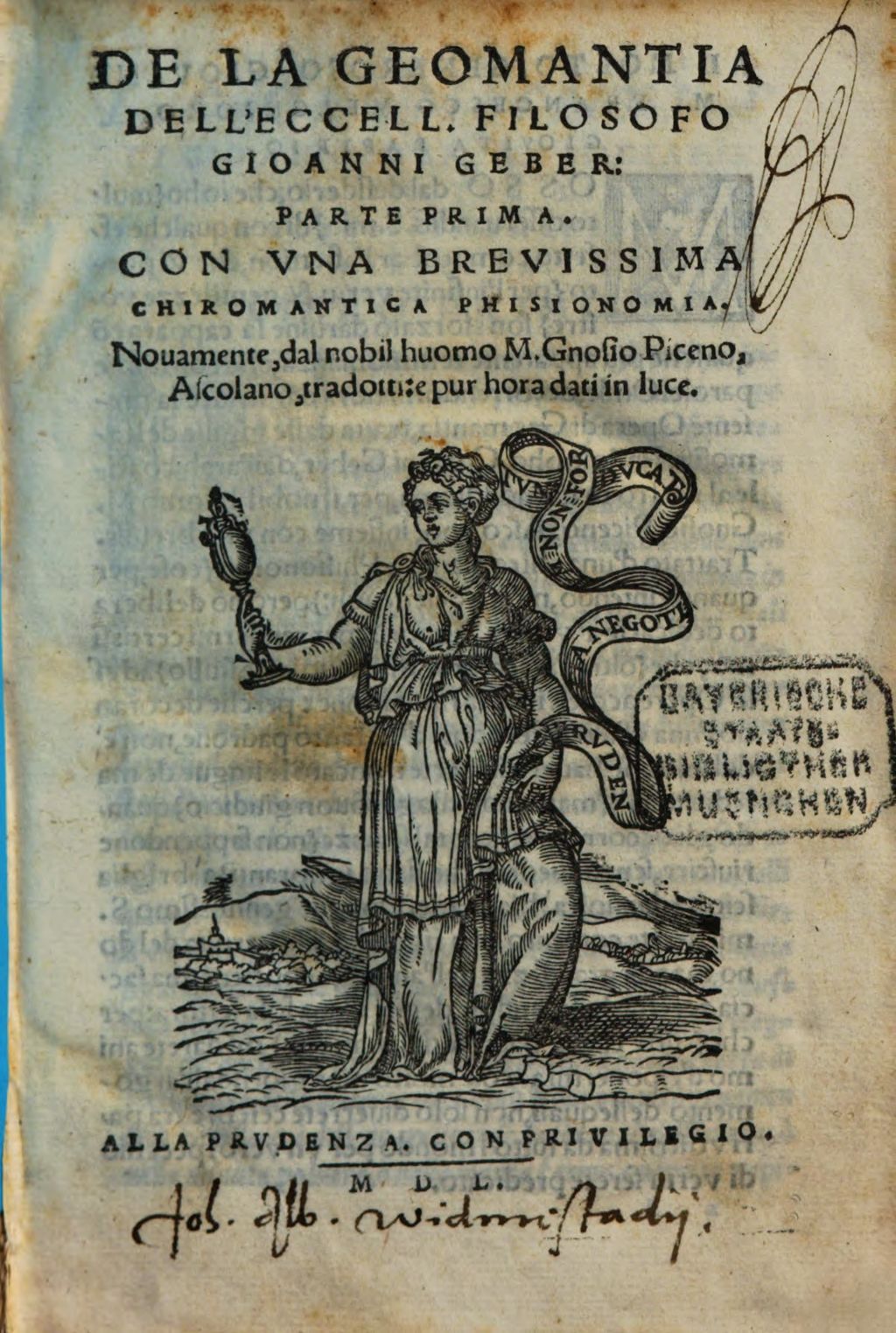 Cover of Della geomantia ... Parte I