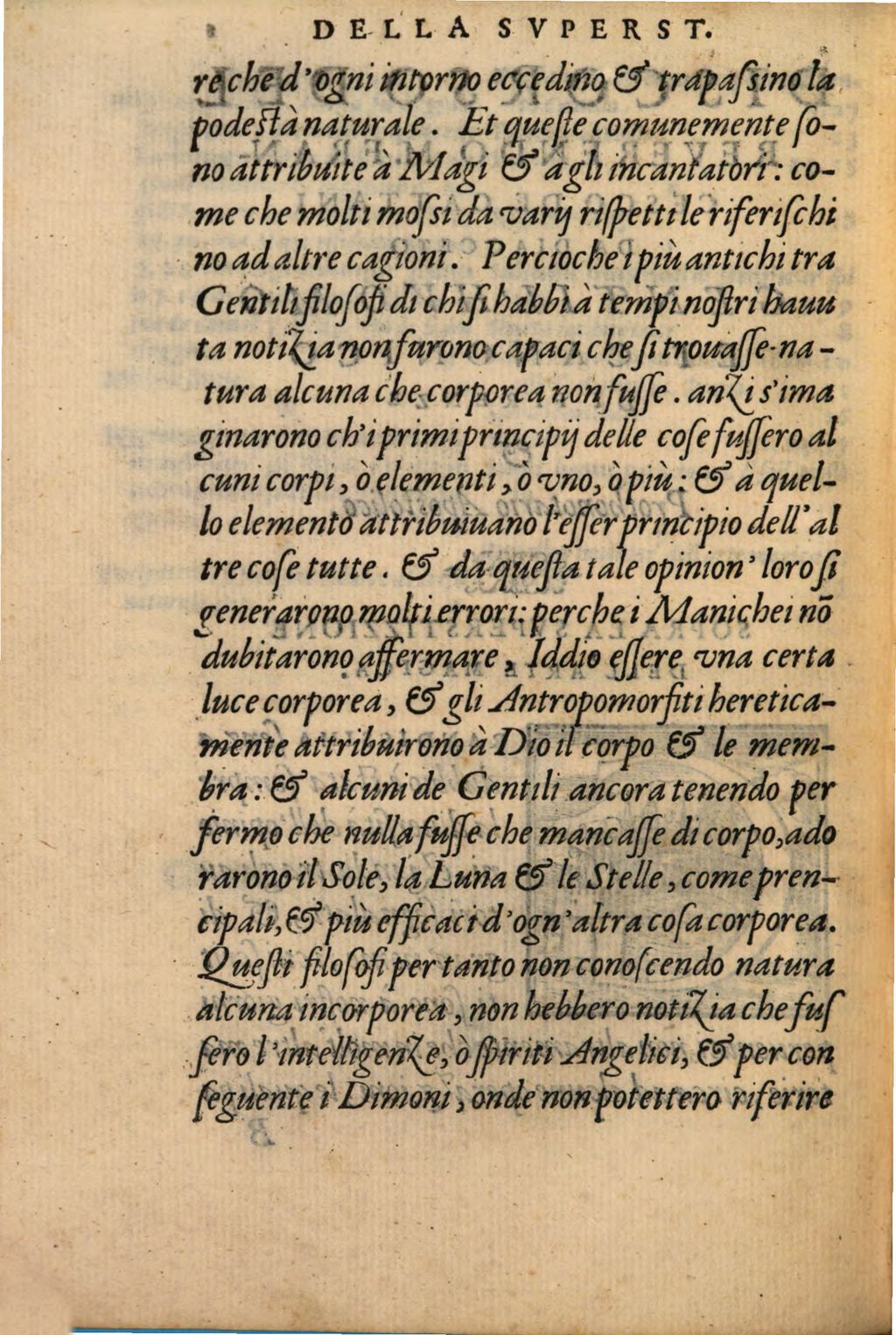 Cover of Discorso sopra la superstizione dell'arte magica