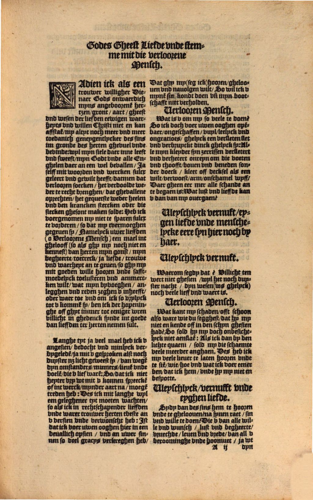 Cover of Een seer schoon unde heerlyck tractant off onderwys, van Godes gheest, ... mit die verlooren Mensche