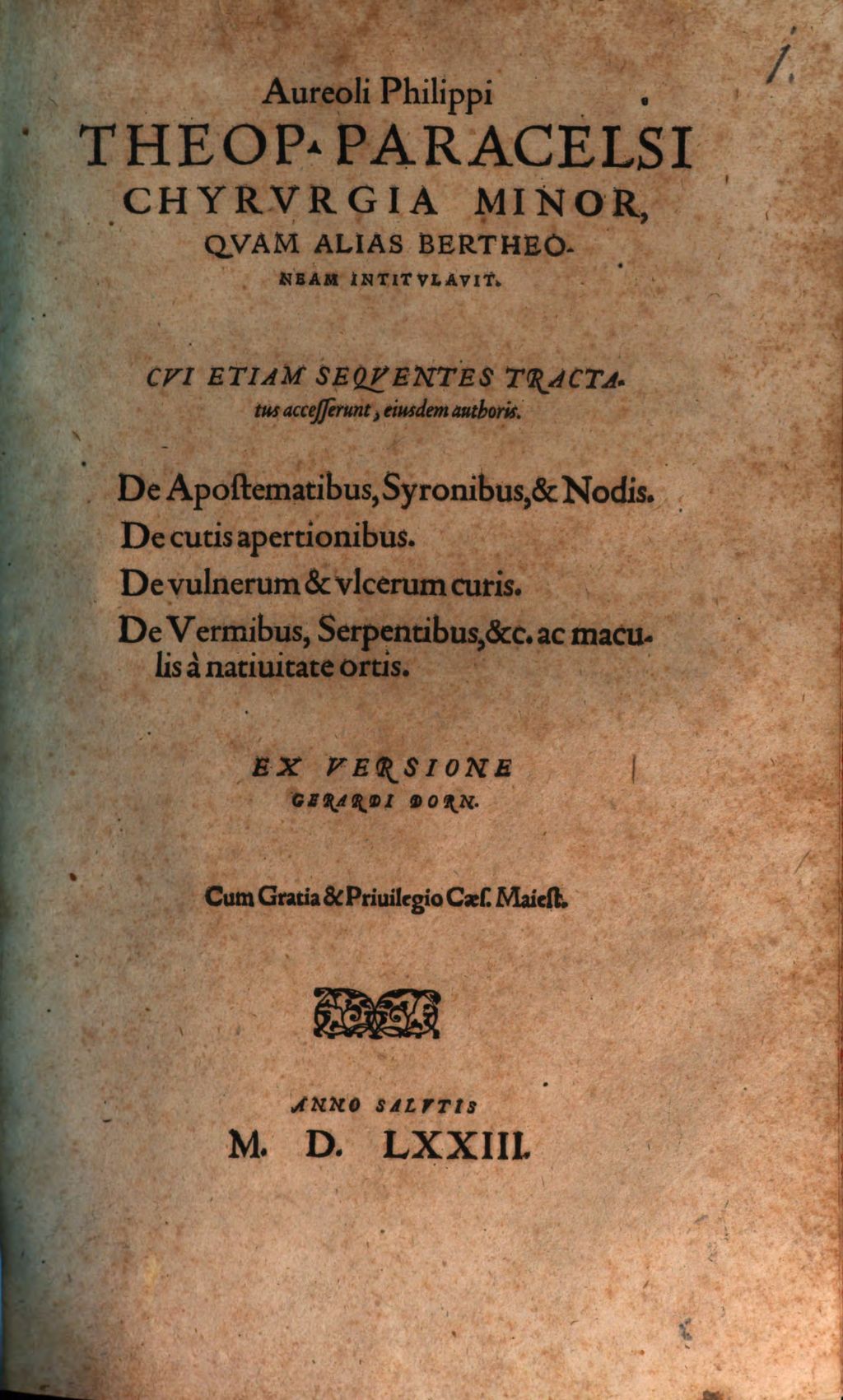 Cover of Chirurgia minor